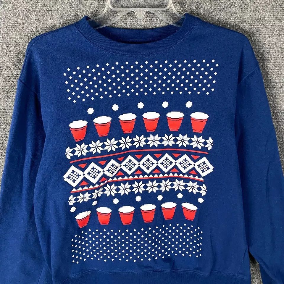 Mad Engine Mad Engine Beer Pong Sweatshirt Men's Medium Pullover M Size US M / EU 48-50 / 2 - 2 Thumbnail