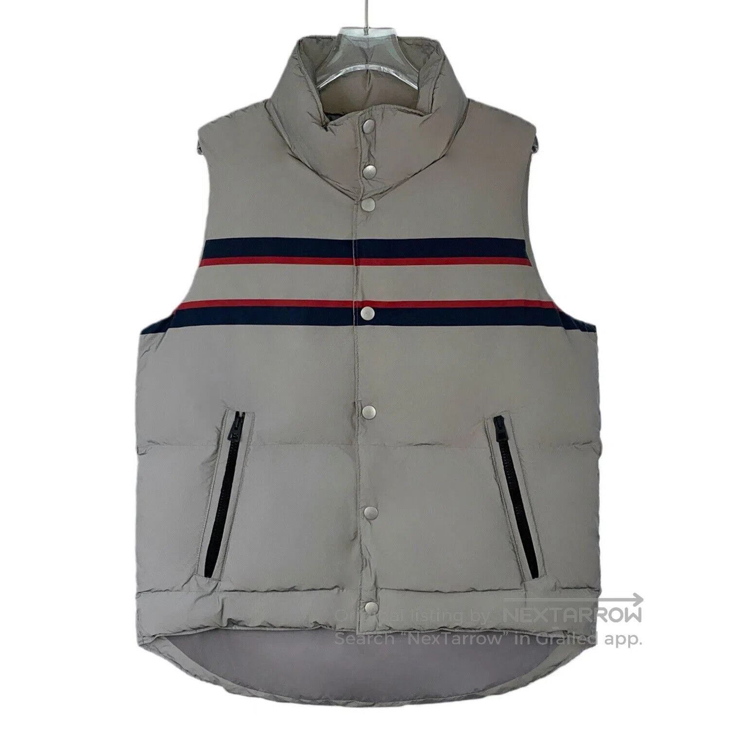 Dior Dior 2022 Gray Striped Star Sleeveless Down Vest. Size US S / EU 44-46 / 1 - 1 Thumbnail