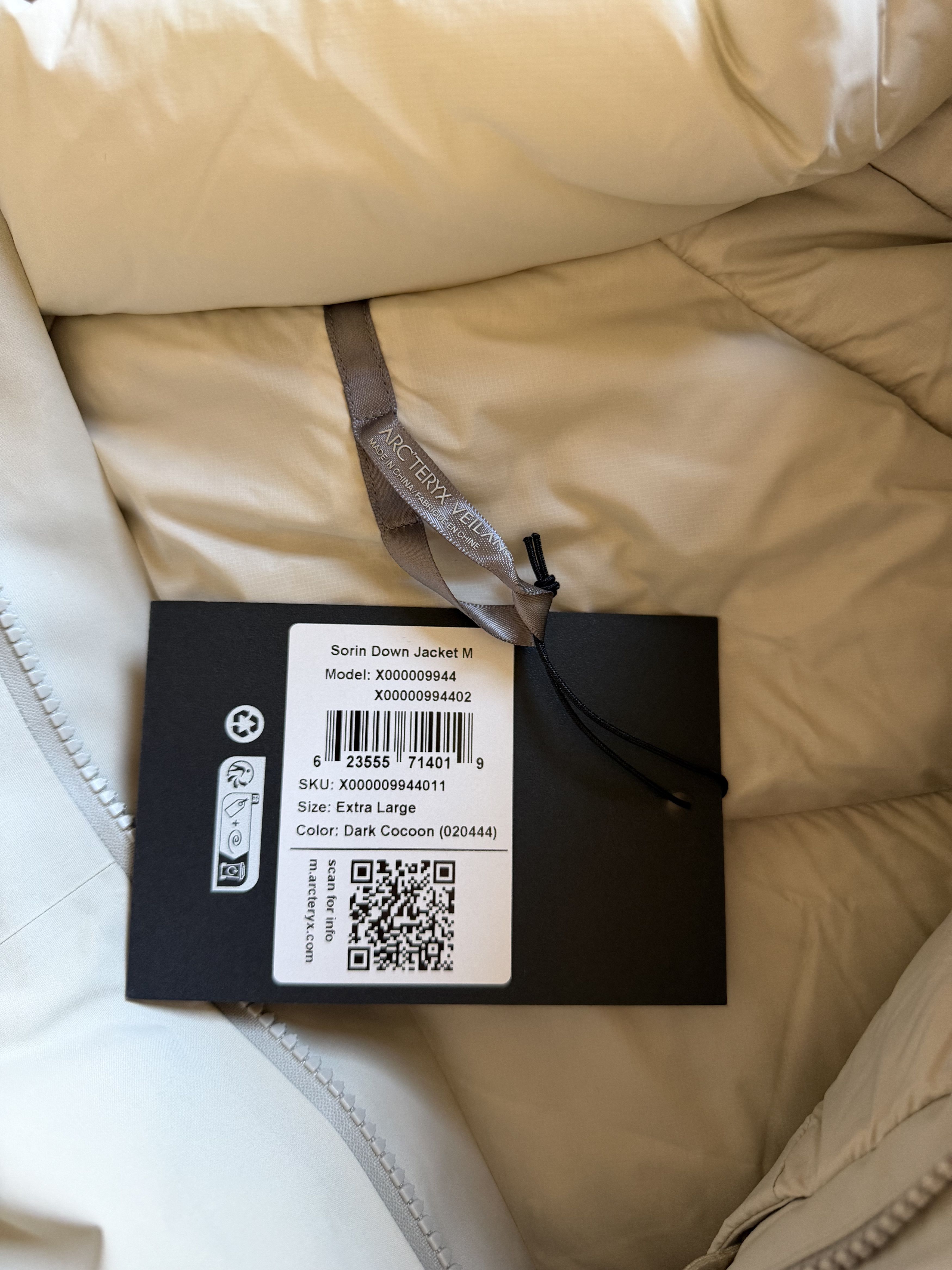 Veilance Arc'Teryx Veilance Sorin Down Jacket in Dark Cocoon White Size US XL / EU 56 / 4 - 8 Thumbnail