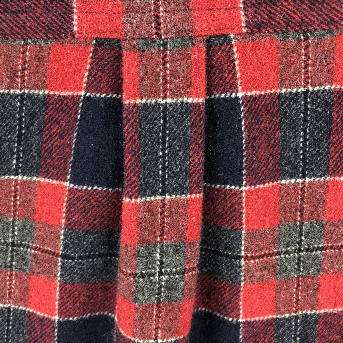 Flannel Vintage Wool Flannel Red Checkered Double Pocket Shirt Size US M / EU 48-50 / 2 - 10 Thumbnail