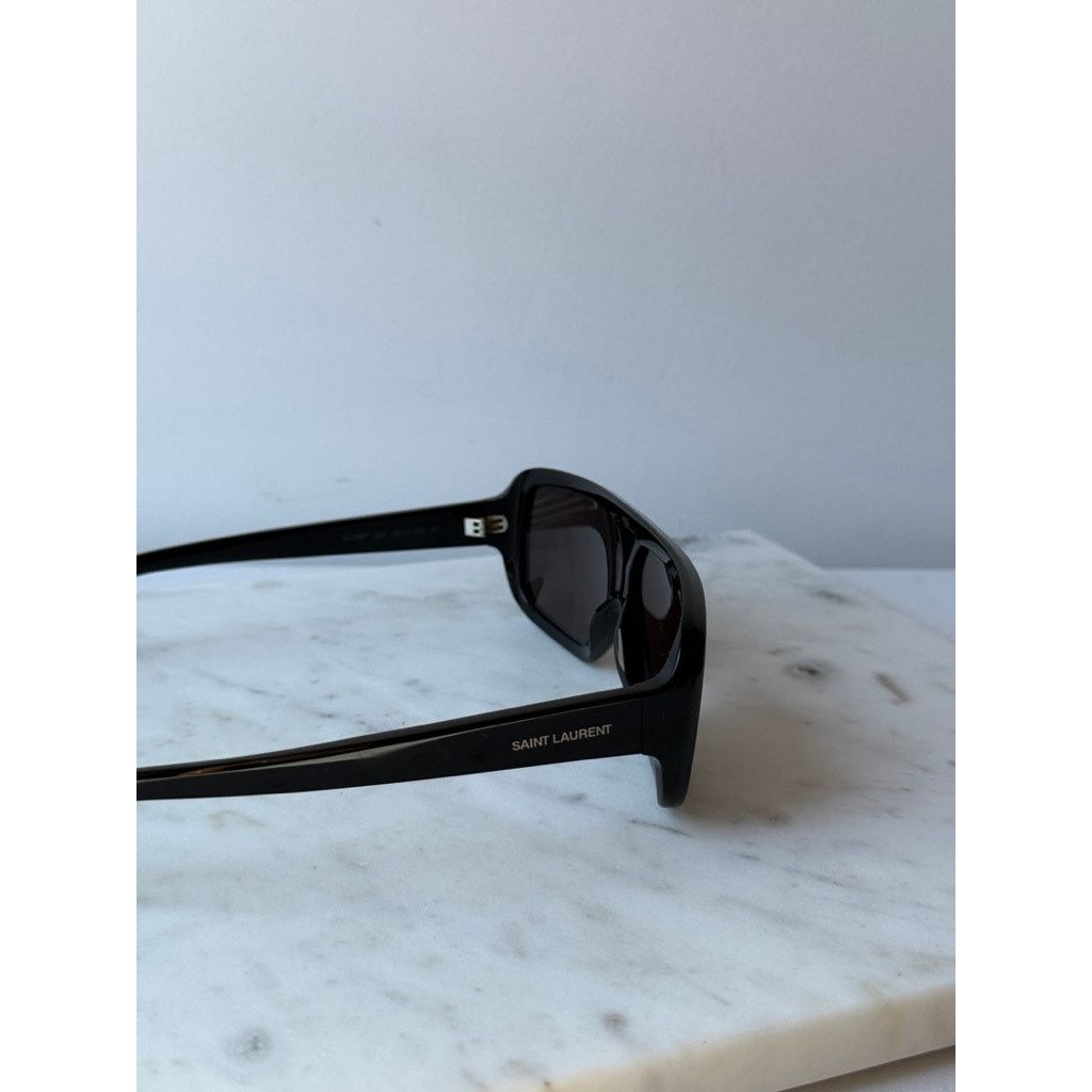 Saint Laurent Paris NEW Saint Laurent SL569Y Black Aviator Pilot Sunglasses Size ONE SIZE - 7 Thumbnail