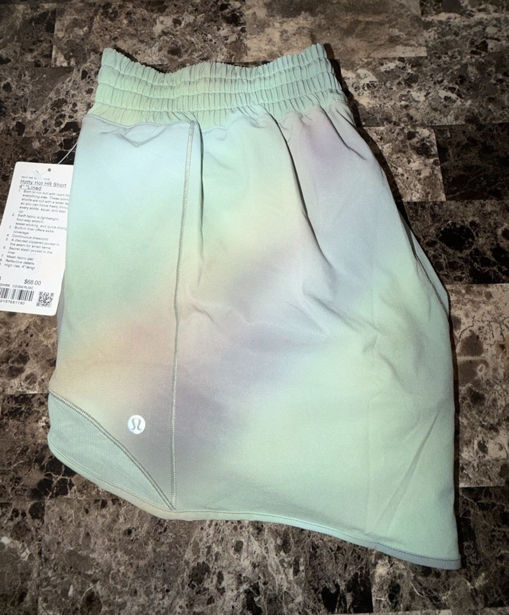 Lululemon LULULEMON HOTTY HOT HIGH RISE SHORT 4”LINED CDGM/PLMC SZ 14 Size 36" / US 14 / IT 50 - 7 Thumbnail