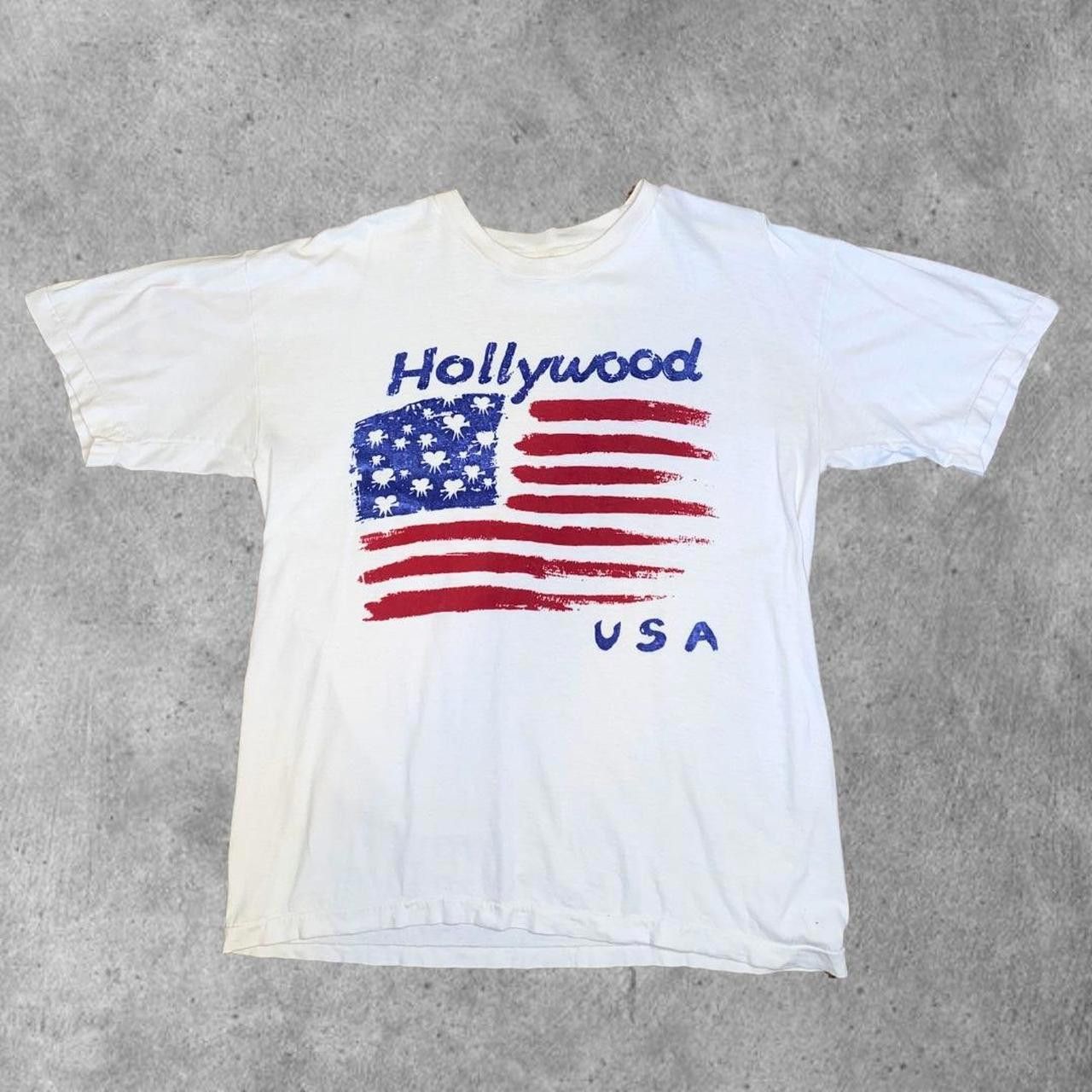 Harley Davidson Vintage Hollywood Usa Flag Tee Size US M / EU 48-50 / 2 - 1 Preview
