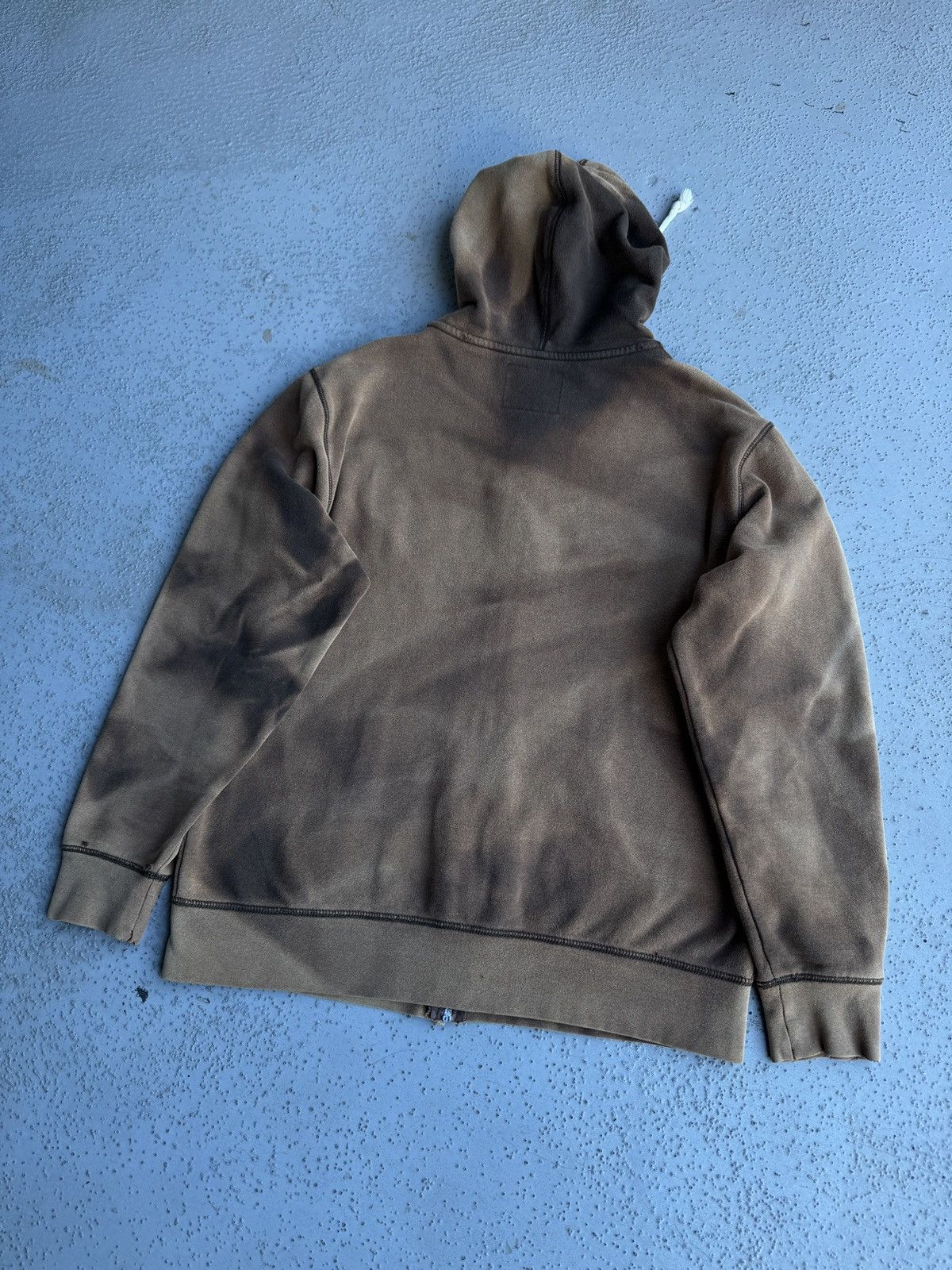 Vintage Faded distressed hoodie brown full zip vintage M-L Size US M / EU 48-50 / 2 - 17 Thumbnail