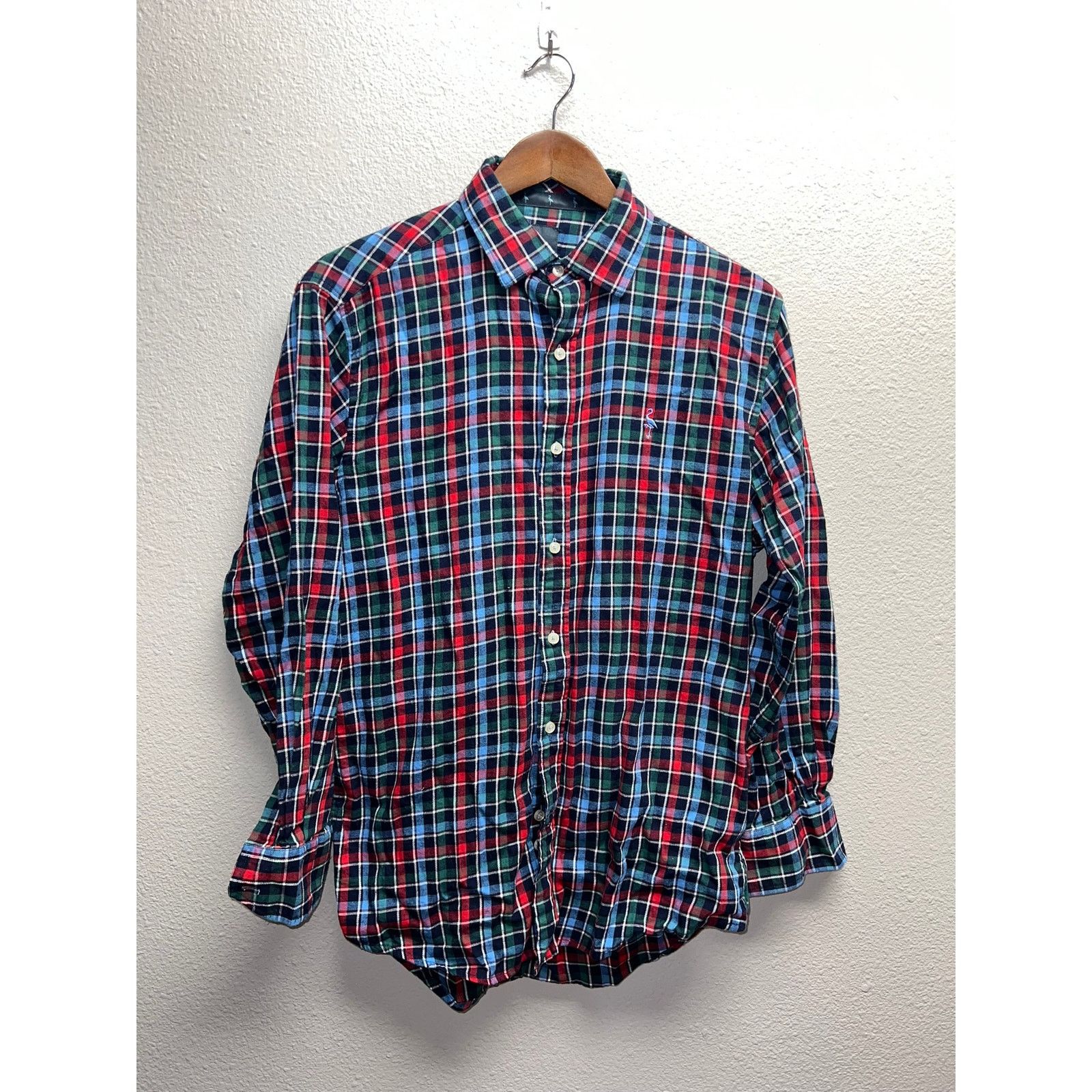Tailorbyrd Tailorbyrd Button Up Shirt Red Blue Flannel 1930 Collection Size US M / EU 48-50 / 2 - 1 Thumbnail