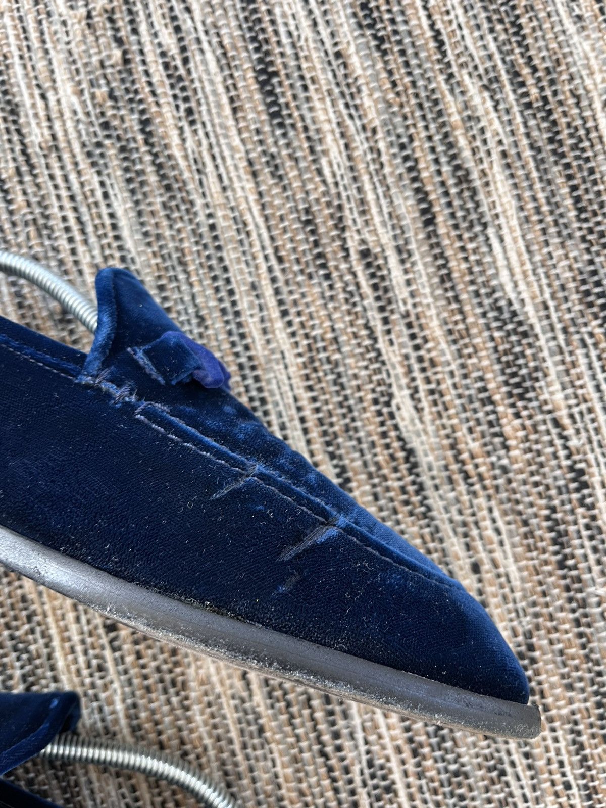 Jimmy Choo Jimmy Choo Loafers Slip-ons Velvet Blue Luxury Y2K Designer Size US 9 / EU 42 - 8 Thumbnail