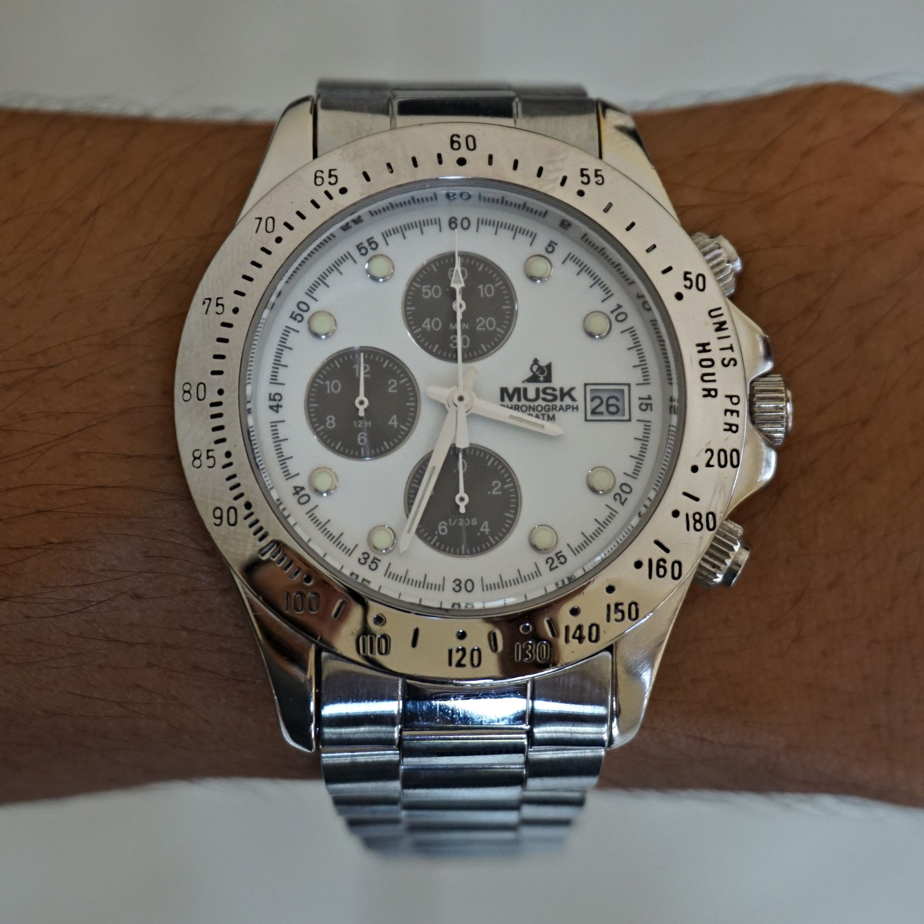 Japanese Brand 90s Musk Paris Chronograph Watch Size ONE SIZE - 6 Thumbnail