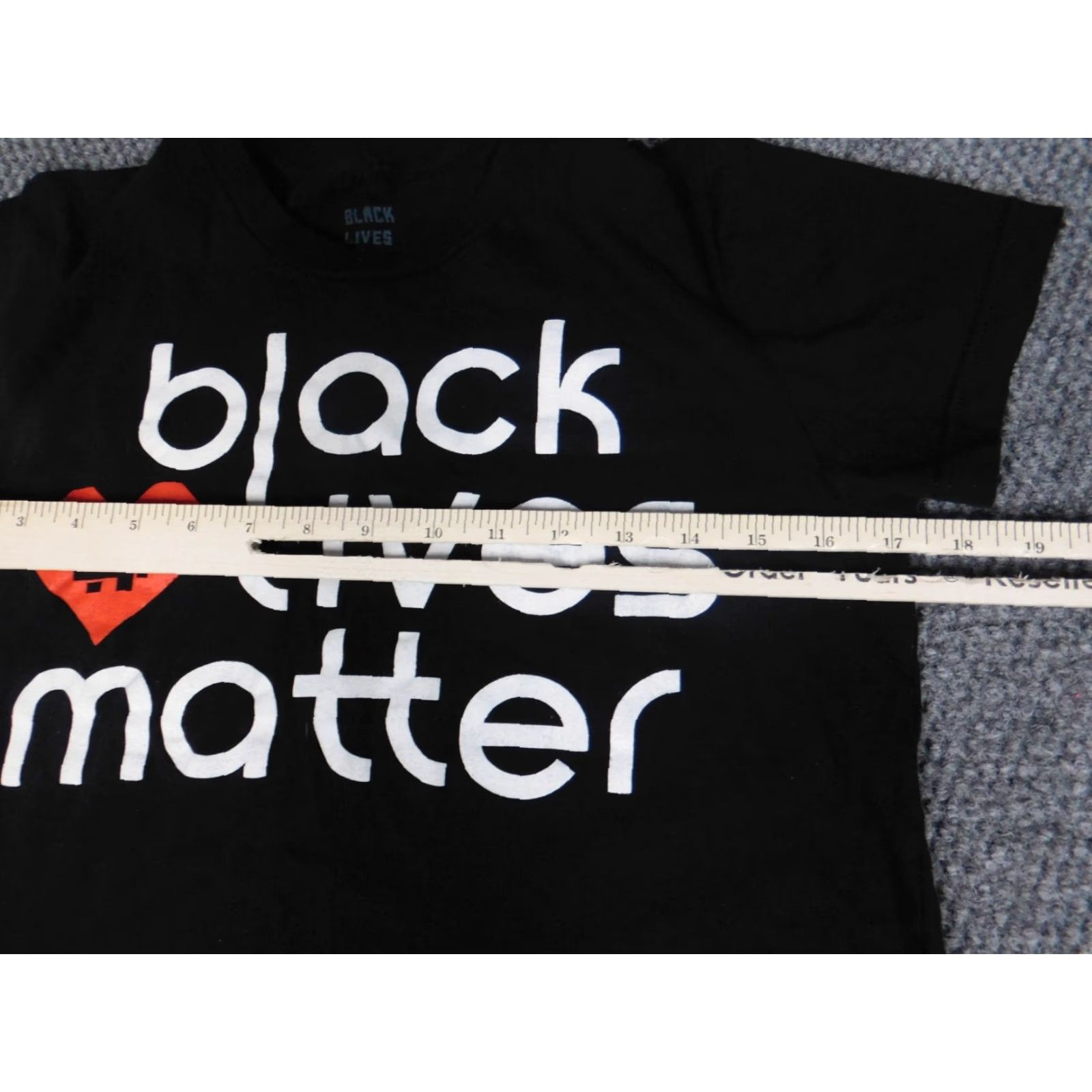 Vintage Black Lives Matter Womens Shirt L Black Short Sleeve Round Neck Casual Basic Blouse 100% Cotton Lightweight Womens Size L / US 10 / IT 46 - 7 Thumbnail