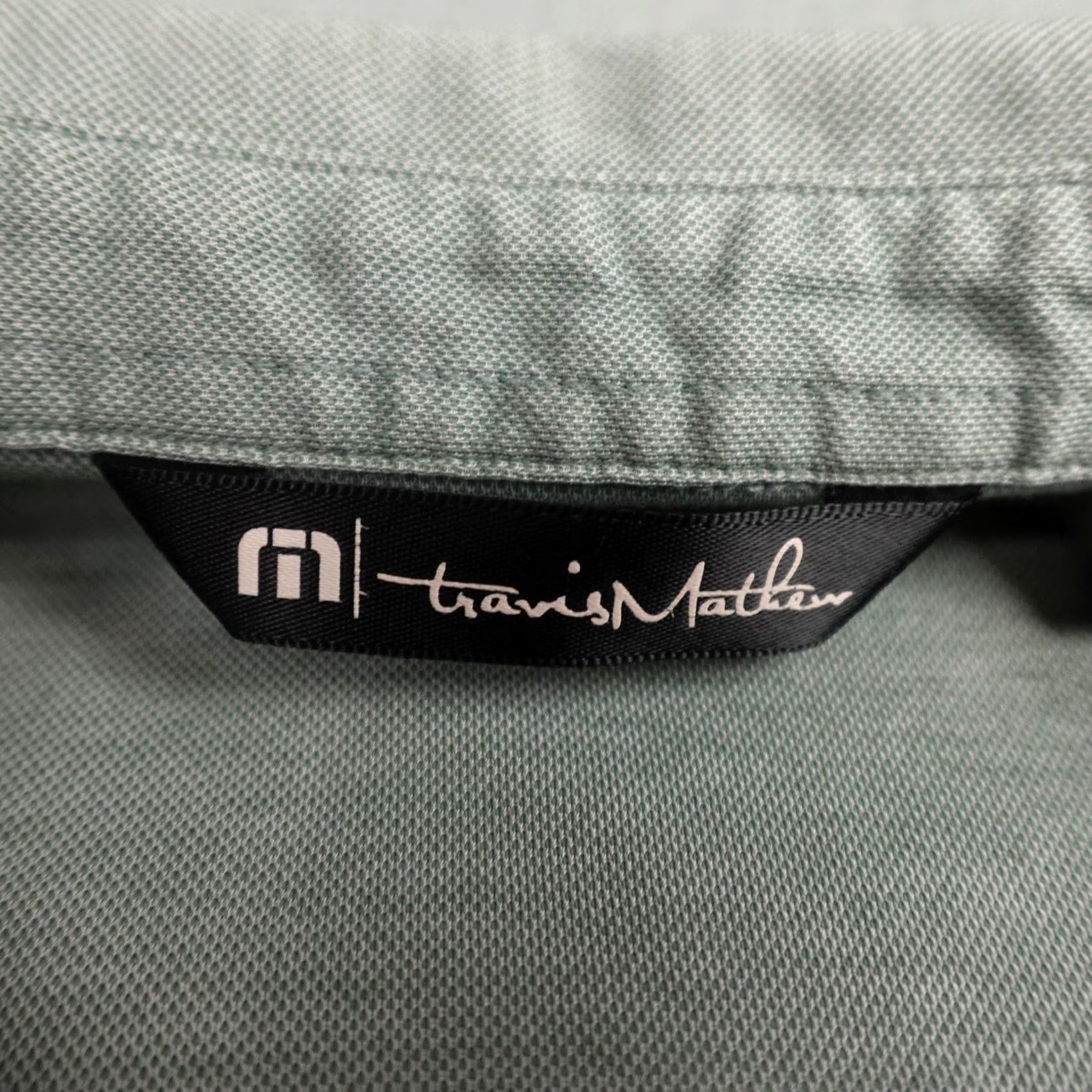 TravisMathew Travis Mathew Polo Shirt Mens L Sage Gray Striped Pima Cotton Golf Shirt Size US L / EU 52-54 / 3 - 2 Thumbnail