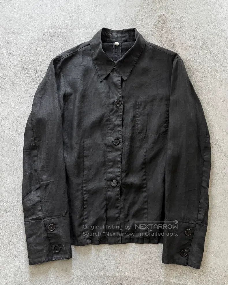 Helmut Lang HELMUT LANG 1998 Spring/Summer Linen Shirt Jacket Size US S / EU 44-46 / 1 - 1 Thumbnail
