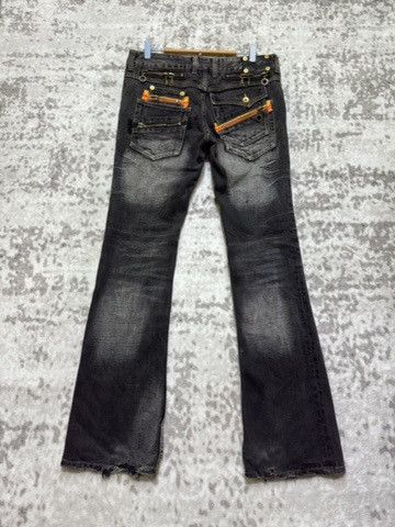 semanticdesign Vintage Semantic Design Flare Washed Denim Zipper Jeans Size US 32 / EU 48 - 1 Thumbnail