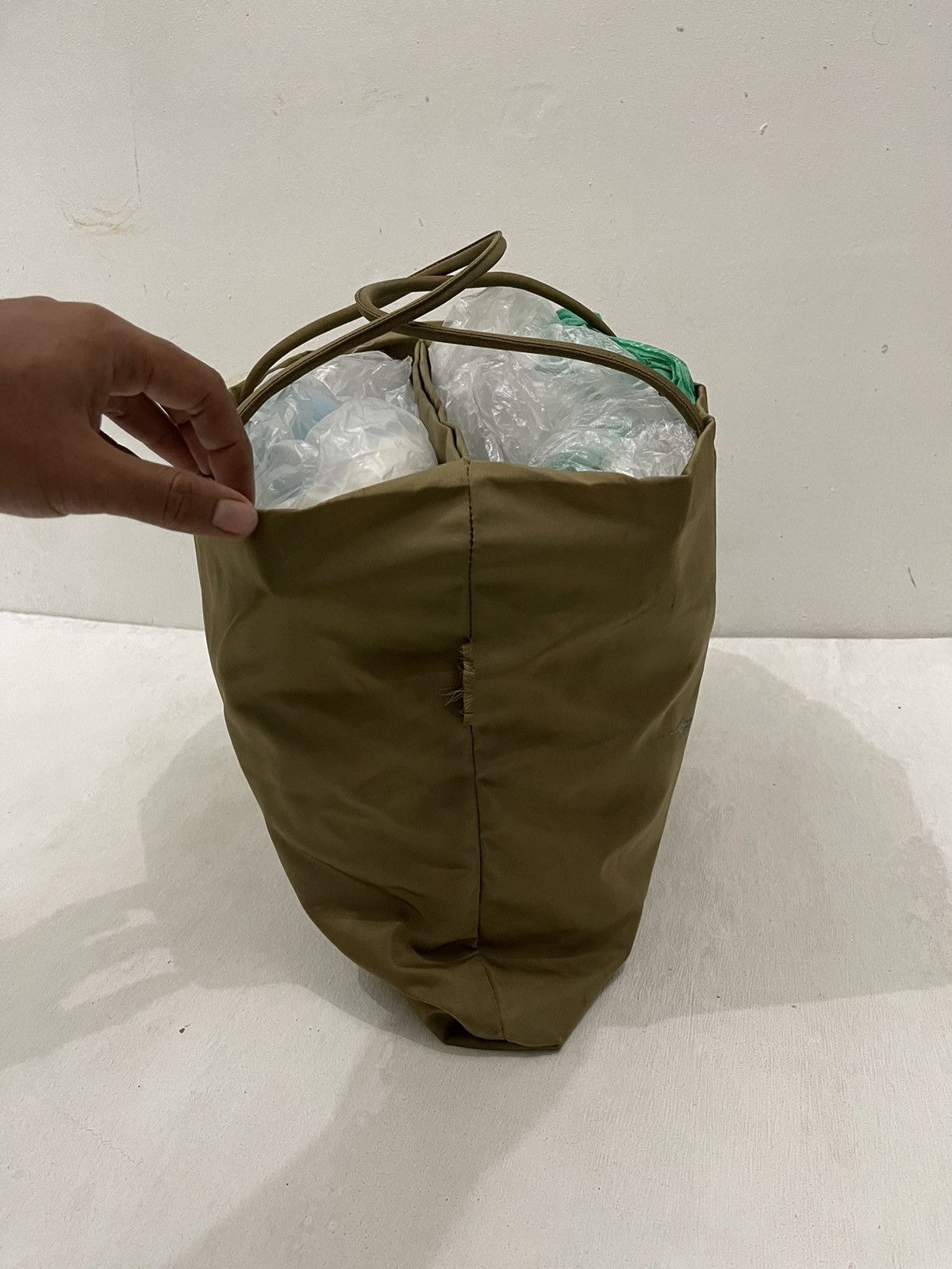 Designer × Prada Prada Nylon Brown Tote Bag Size ONE SIZE - 4 Thumbnail