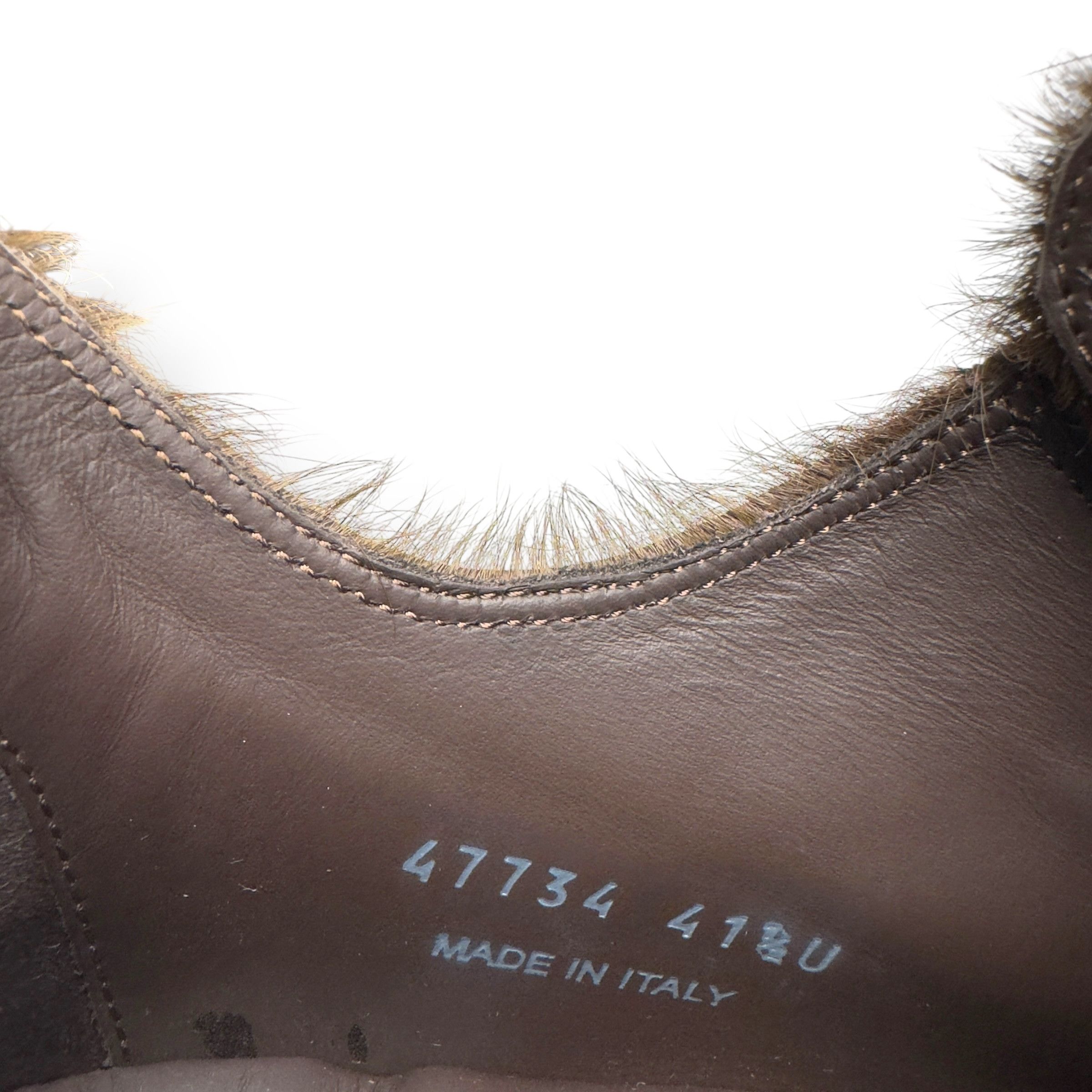 Rick Owens RICK OWENS PONY HAIR LOW TOP SNEAKER BROWN 41.5 / UK7.5 Size US 8.5 / EU 41-42 - 10 Thumbnail