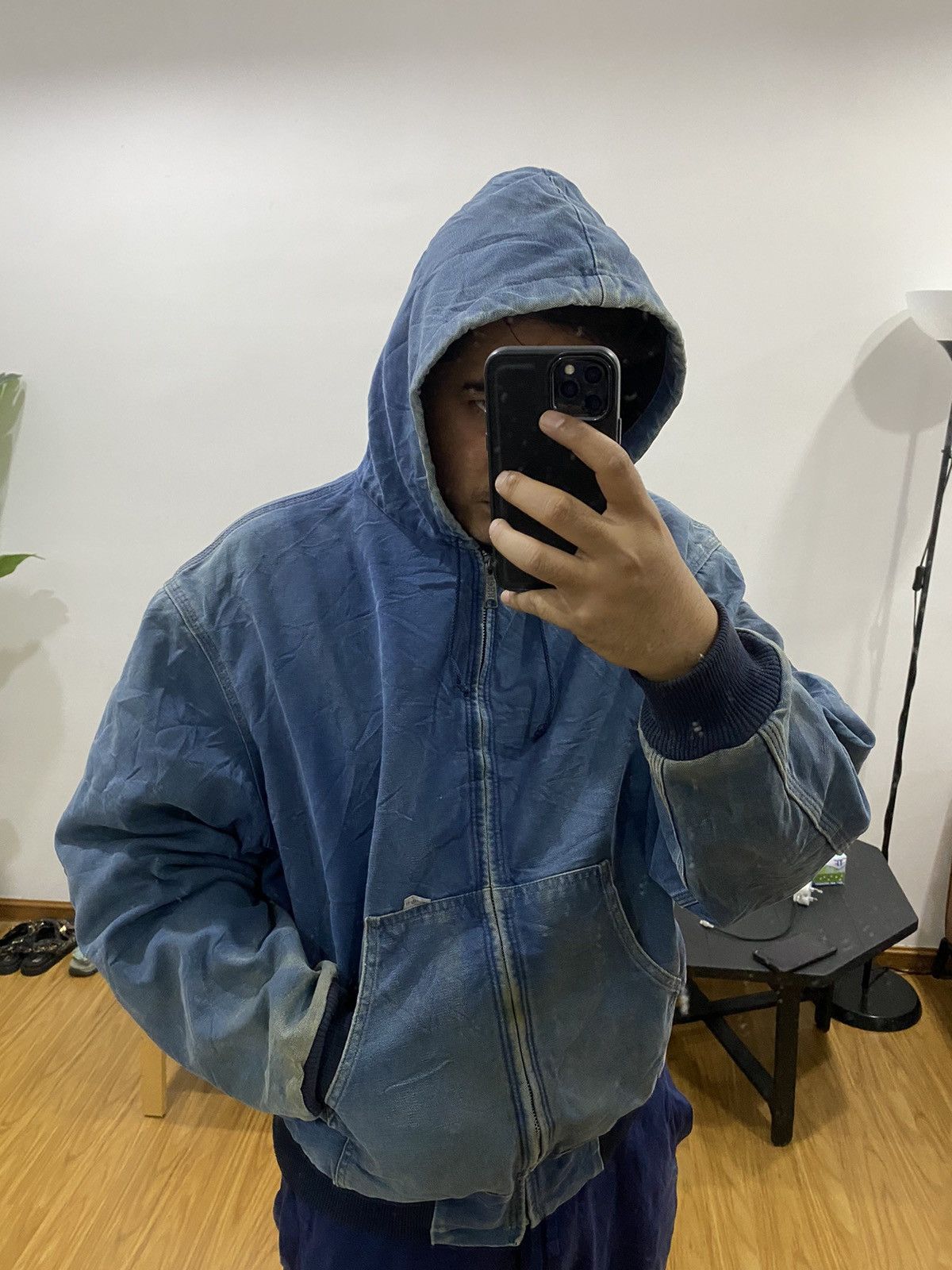 Carhartt Carhartt Jacket Type J132 Sun Faded Hoodie Jacket Size US XXL / EU 58 / 5 - 3 Thumbnail