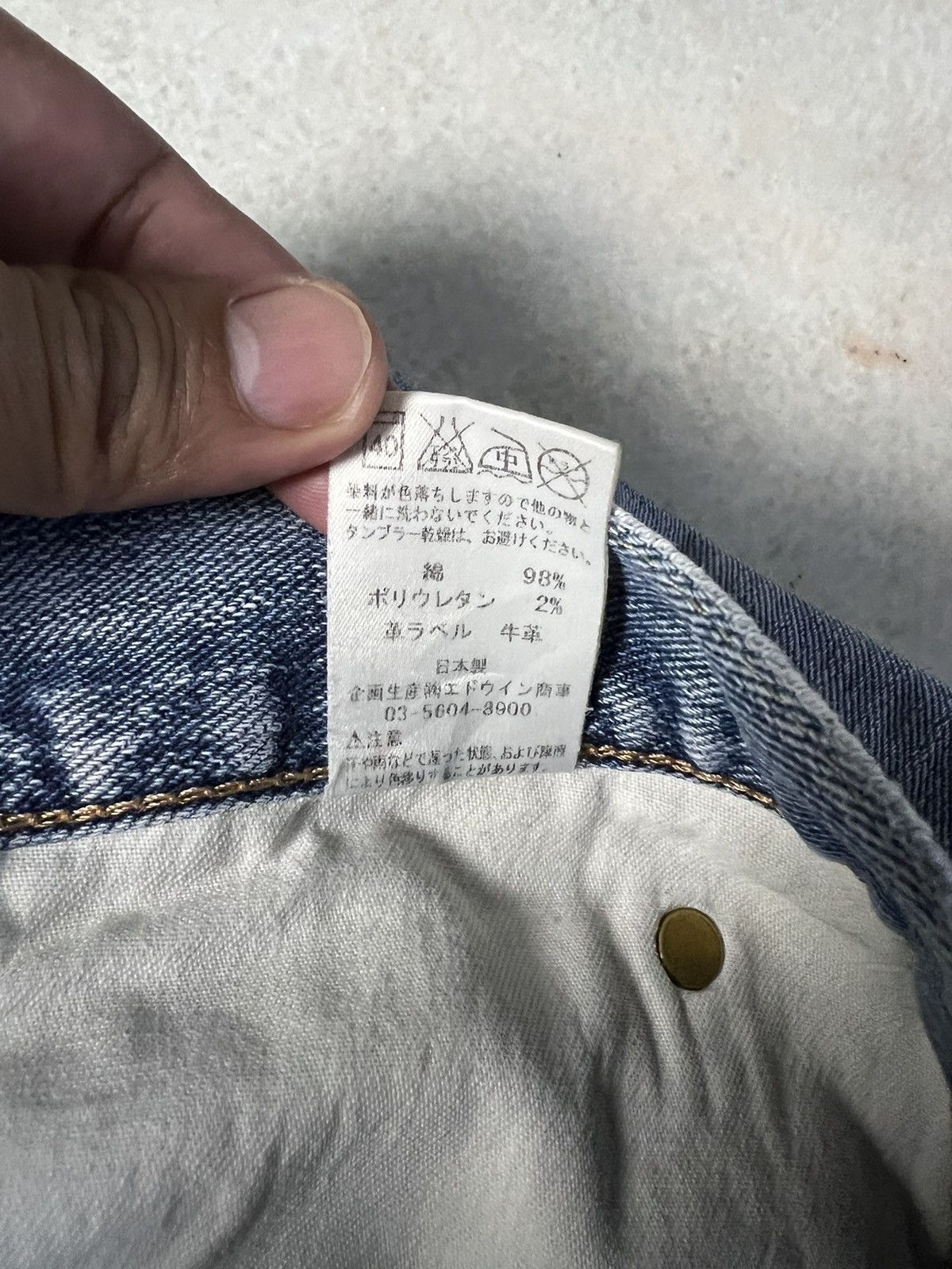 Lee × Vintage Vintage Lee 101 Distressed Light Wash Jeans Size US 29 - 16 Thumbnail