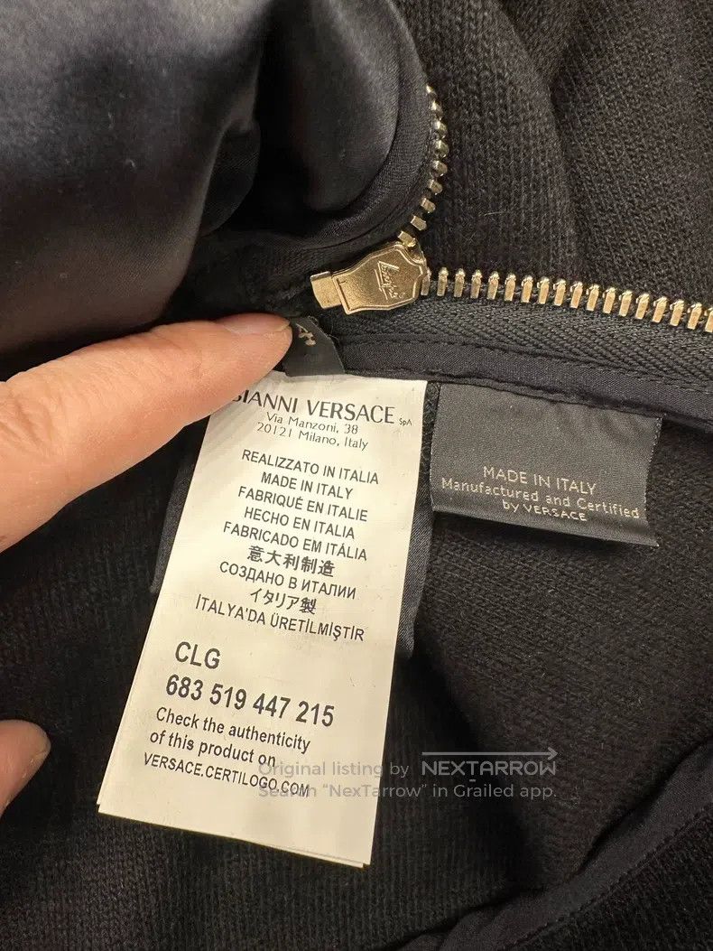 Versace Versace Sheepskin patchwork sweatshirt Size US XS / EU 42 / 0 - 8 Thumbnail