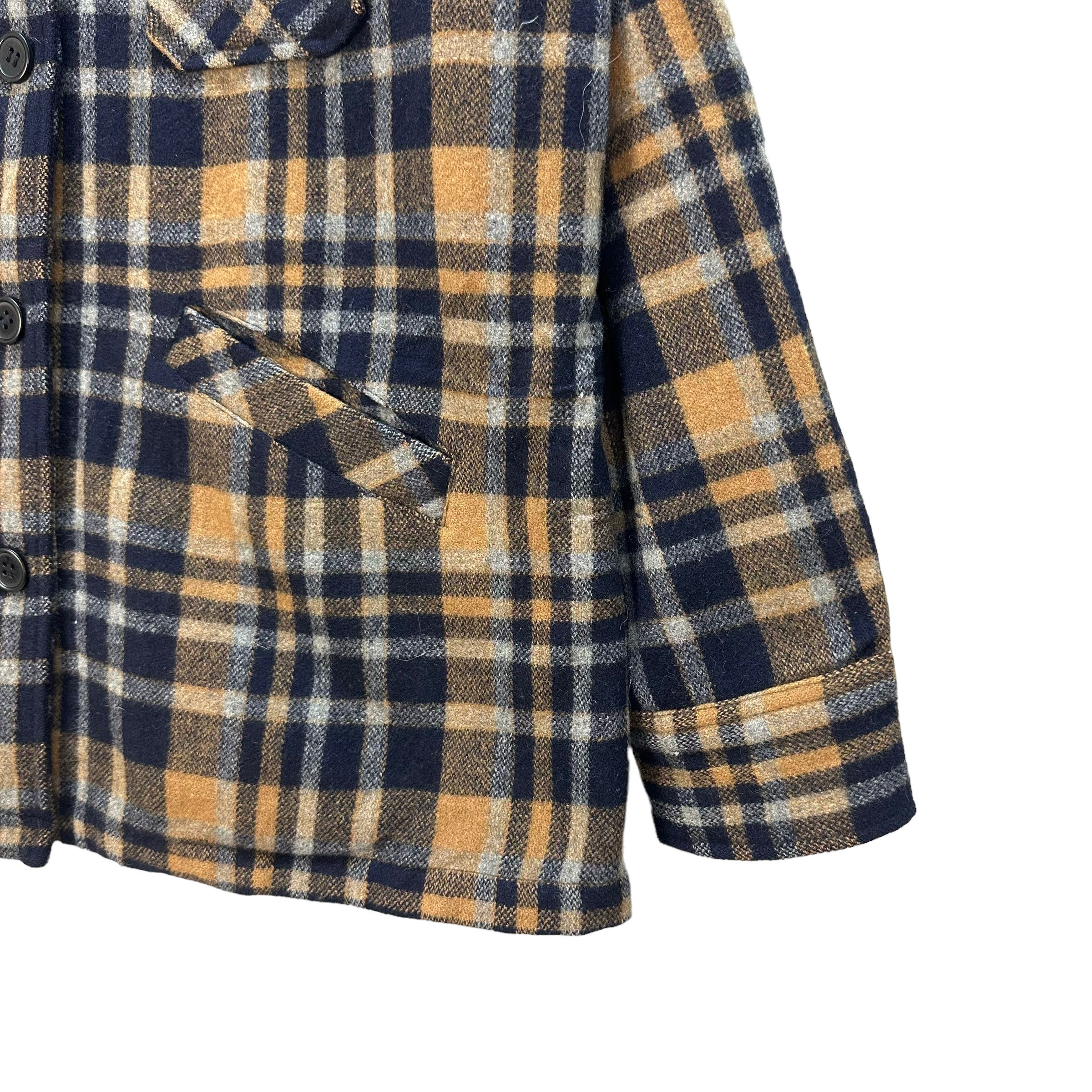 Japanese Brand JOHN JELLO TARTAN WOOL FLANNEL JACKET #8069-200 Size XL / US 12-14 / IT 48-50 - 5 Thumbnail
