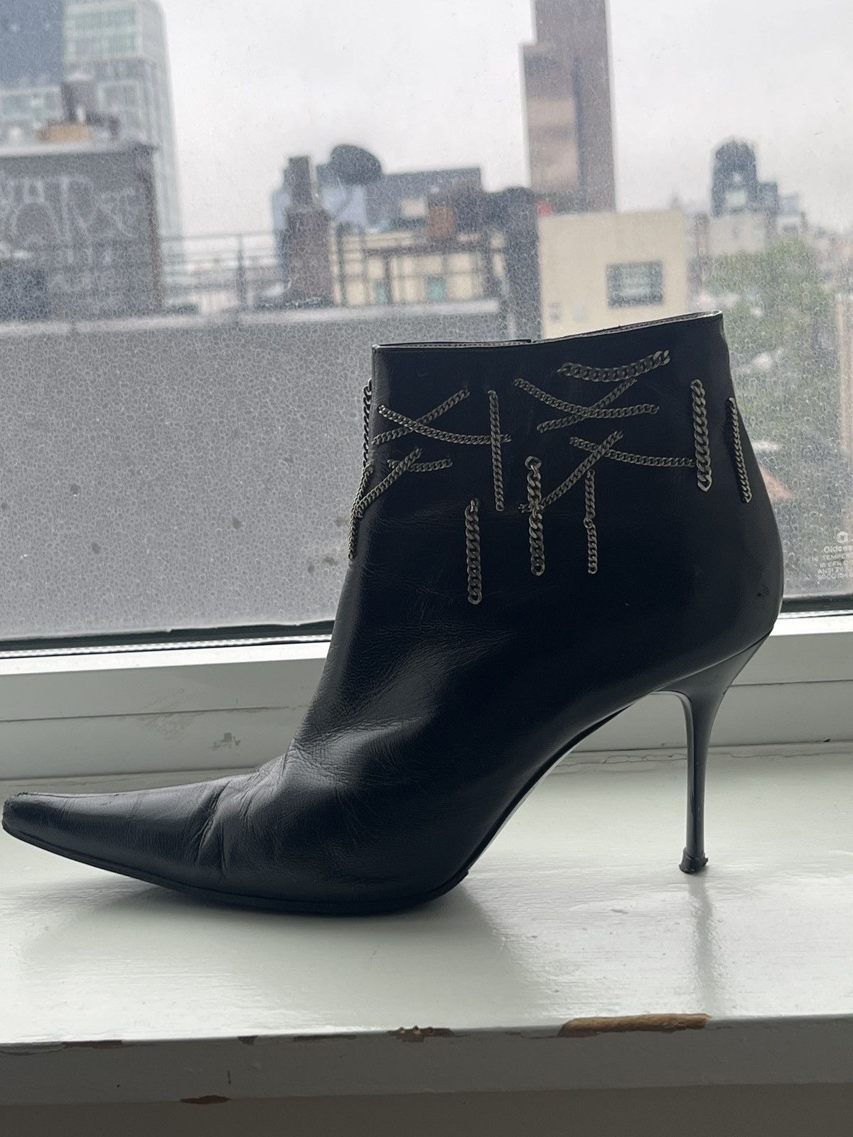 Patrick Cox Rare 90s Patrick Cox chainlink boots Size US 7 / IT 37 - 3 Thumbnail