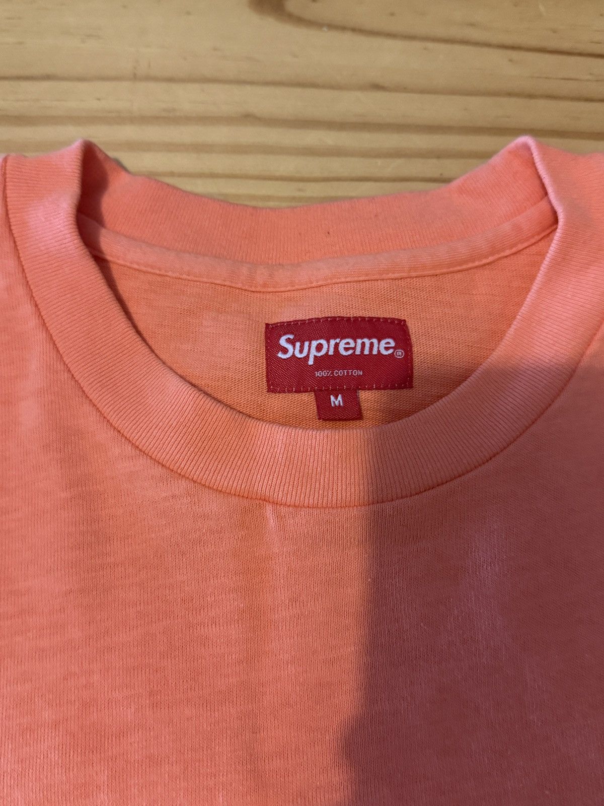 Supreme Supreme Salmon Pocket Tee Size US M / EU 48-50 / 2 - 2 Thumbnail