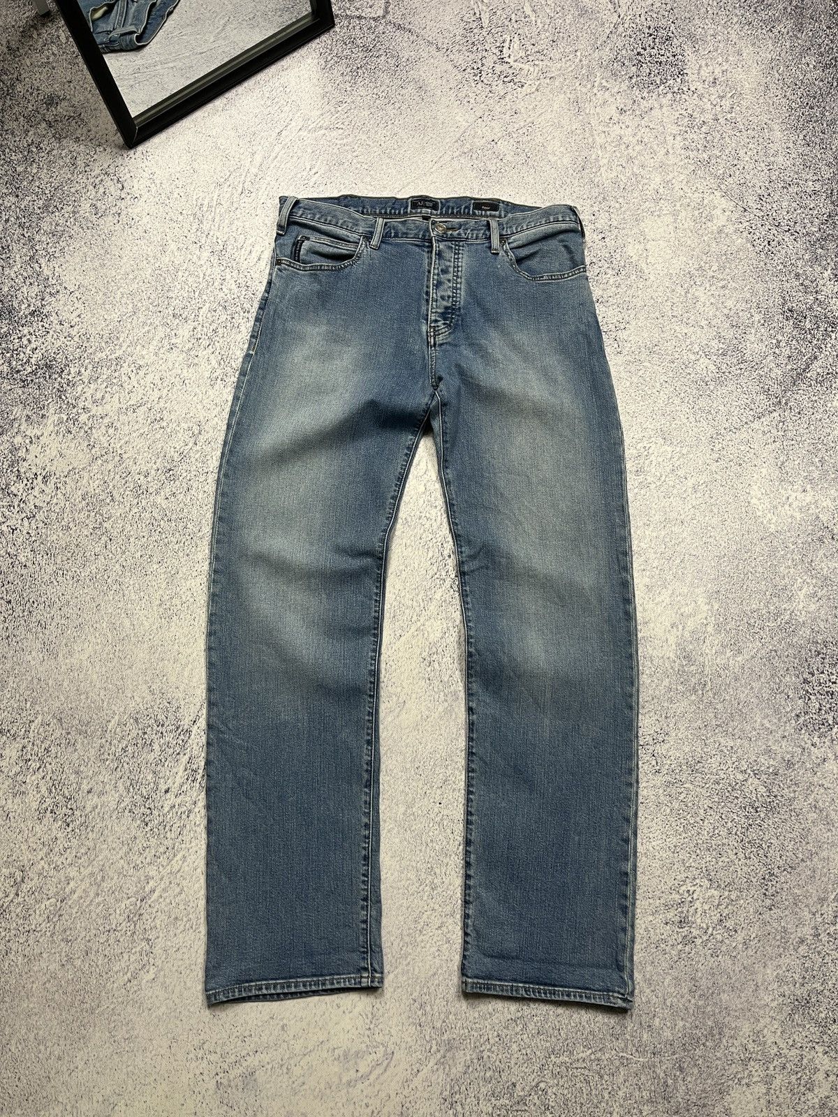 Armani × Vintage Vintage Y2K Armani Jeans Washed Denim Pants Jeans Streetwear Size US 34 / EU 50 - 8 Thumbnail