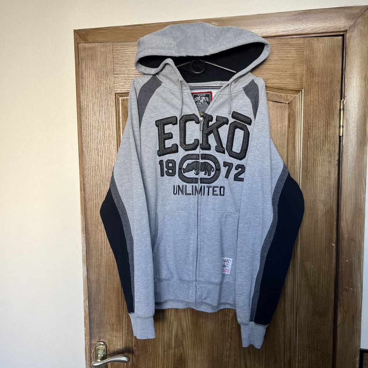 Ecko Unltd. Vintage Y2K Ecko UNLTD Zip Hoodie Big Logo Rap Size US XL / EU 56 / 4 - 1 Thumbnail