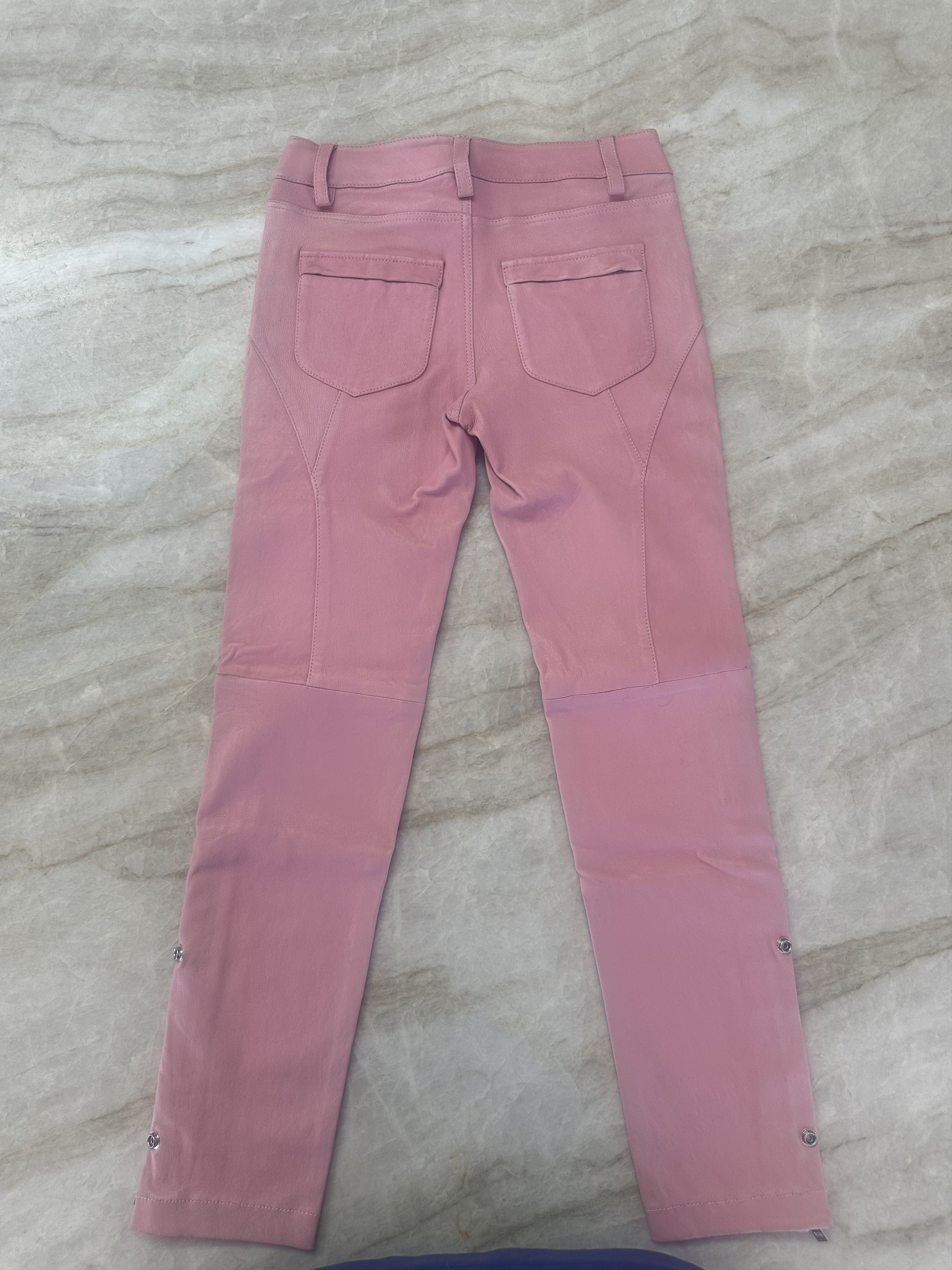 Zadig & Voltaire Zadig & Voltaire Pink Leather Pants Size 25" / US 0 / IT 36 - 2 Thumbnail