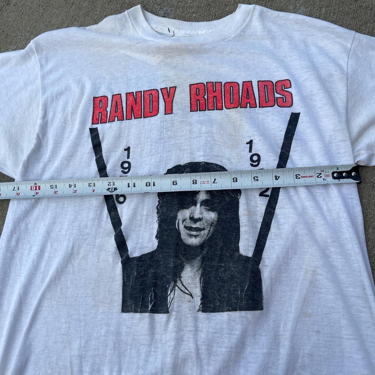 Vintage Vintage 1982 randy Rhoads memorial tee Size US M / EU 48-50 / 2 - 4 Thumbnail