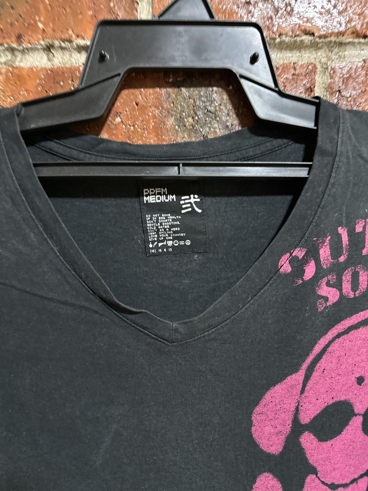 PPFM Thrashed Vintage Ppfm Outside Of Society Long Sleeve Punk T Size US S / EU 44-46 / 1 - 2 Thumbnail