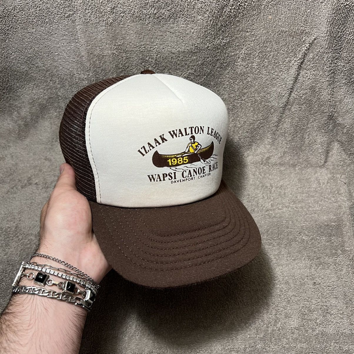 Vintage Vintage 80s Izaak Walton League Mesh Trucker Hat SnapBack Size ONE SIZE - 1 Thumbnail