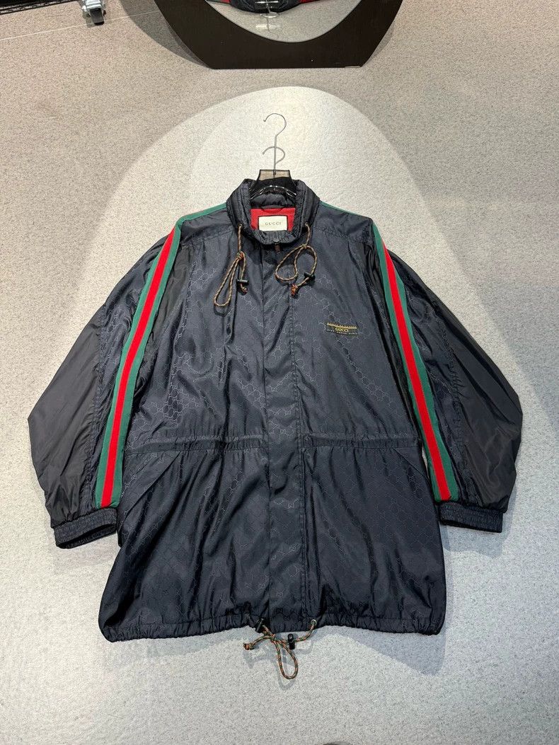 Gucci Gucci Black Printed Windbreaker Jacket-yf Size US XL / EU 56 / 4 - 1 Thumbnail