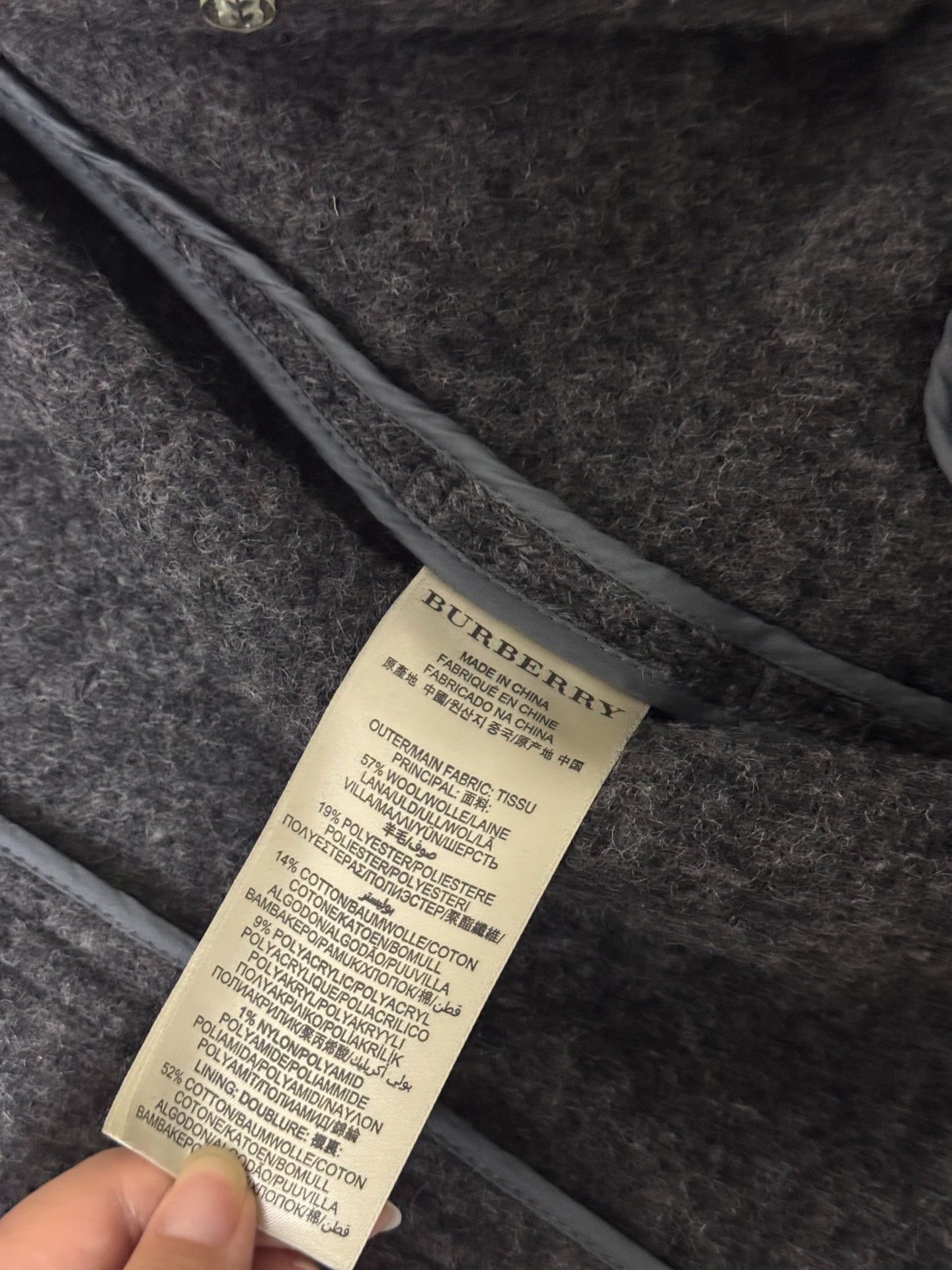 Burberry Burberry Authentic Wool Coat UK4 Size XS / US 0-2 / IT 36-38 - 3 Thumbnail