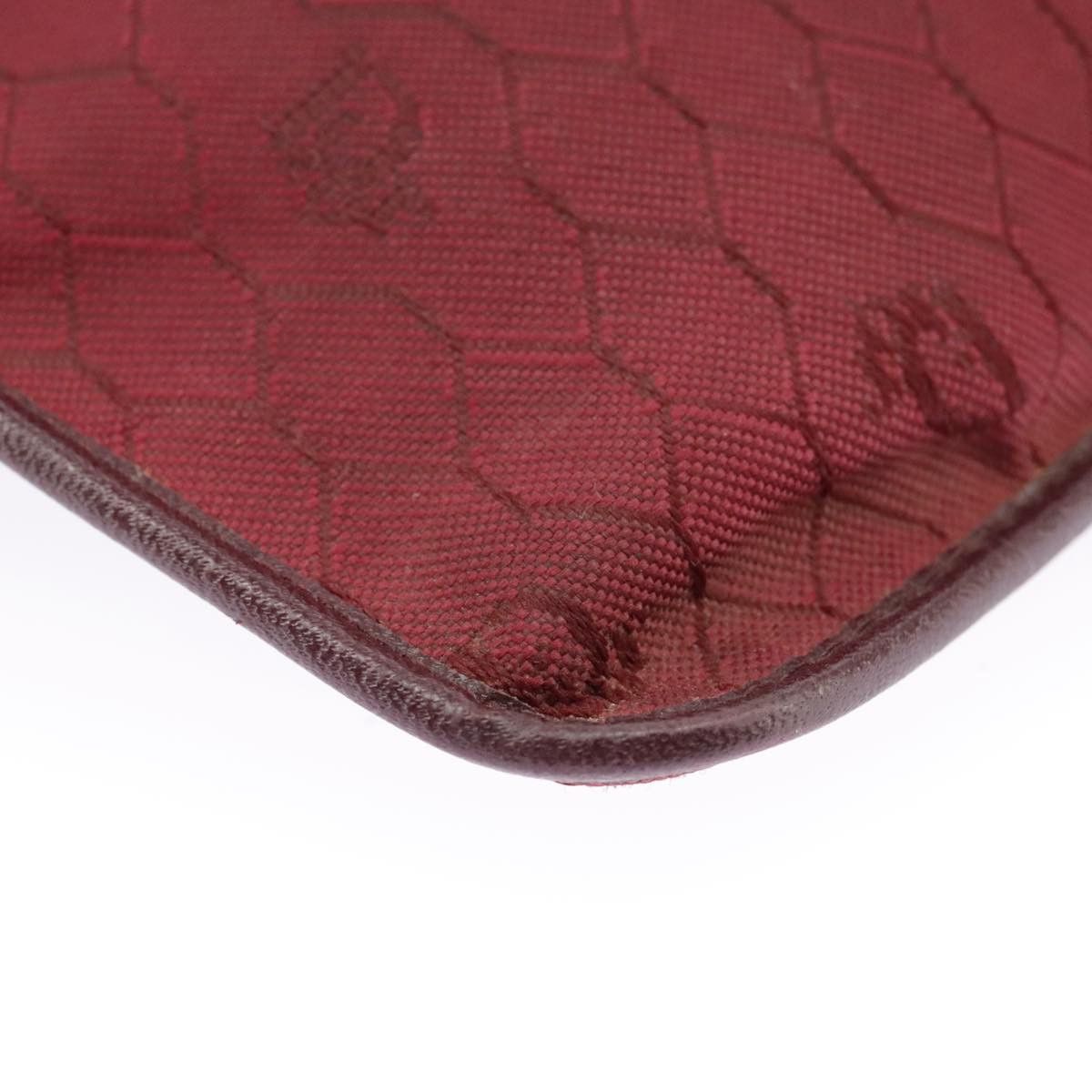 Dior DIOR Honeycomb Canvas Shoulder Bag Red Gold Size ONE SIZE - 10 Thumbnail