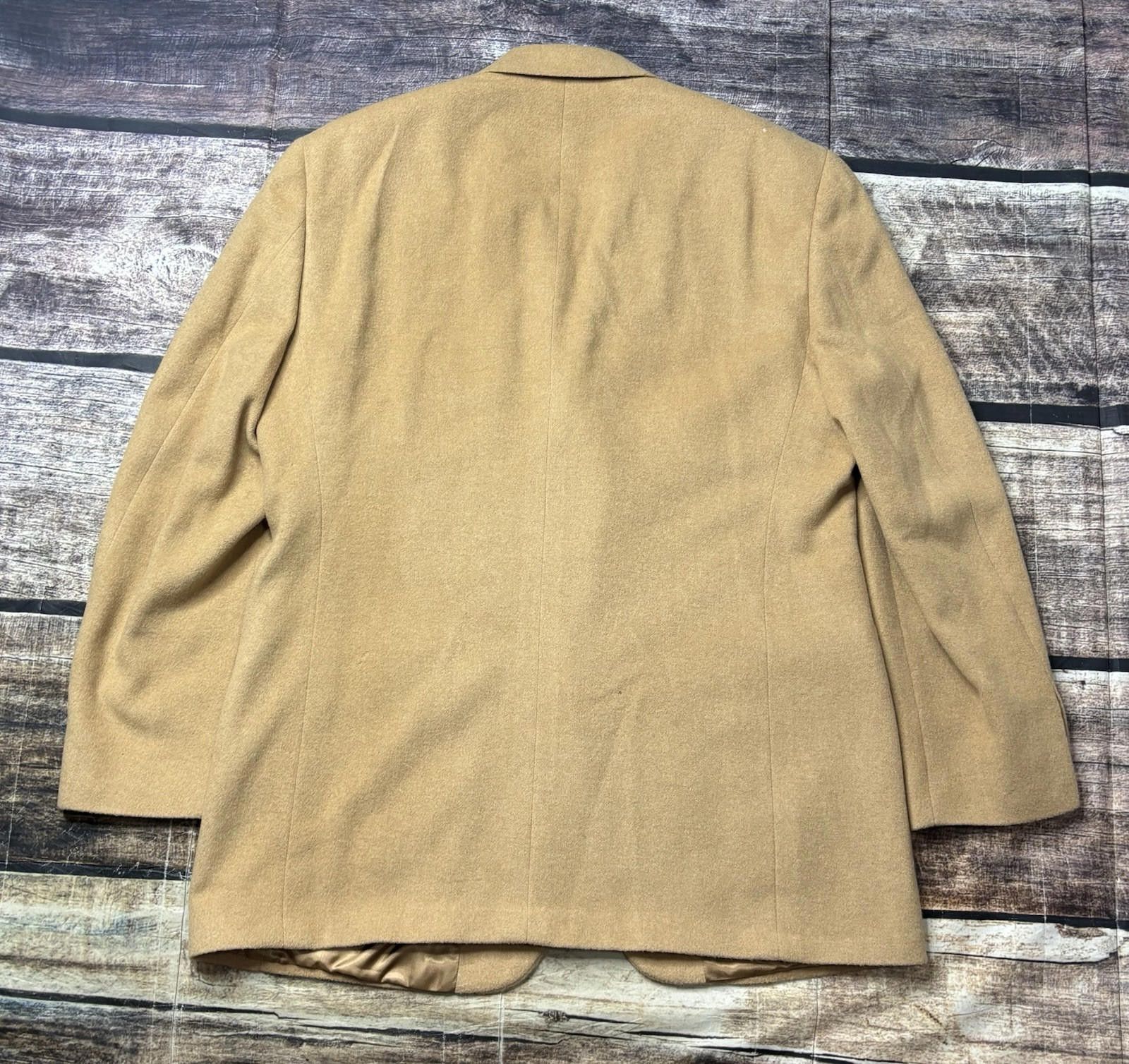 Joseph & Lyman Joseph & Lyman for Bloomingdales Blazer Jacket 44 Camel Hair Size 44R - 4 Thumbnail