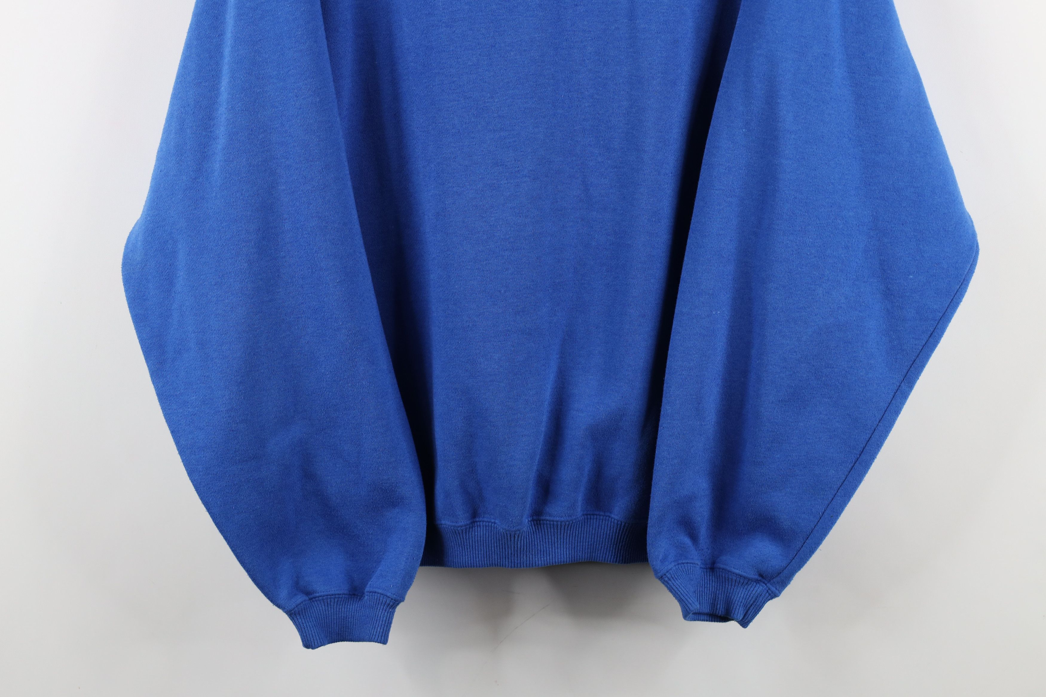 Vintage Vintage 90s Streetwear Blank Crewneck Sweatshirt Blue USA Size US M / EU 48-50 / 2 - 3 Thumbnail