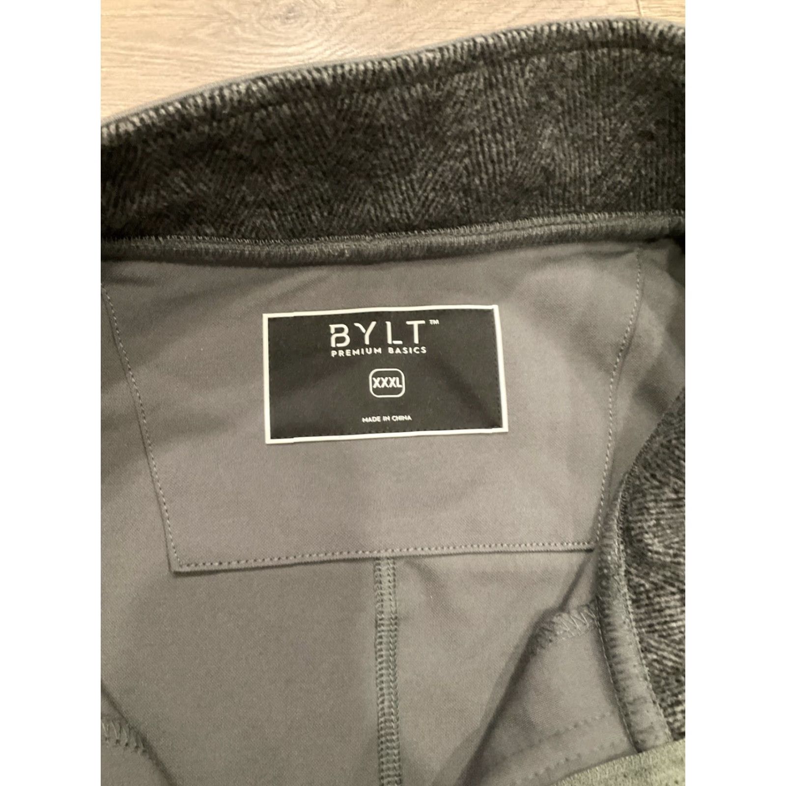 Vintage BYLT Elite Fairway Pullover Men's Large Gray NWT Golf Premium Jacket Drop Cut Size US XXL / EU 58 / 5 - 2 Thumbnail