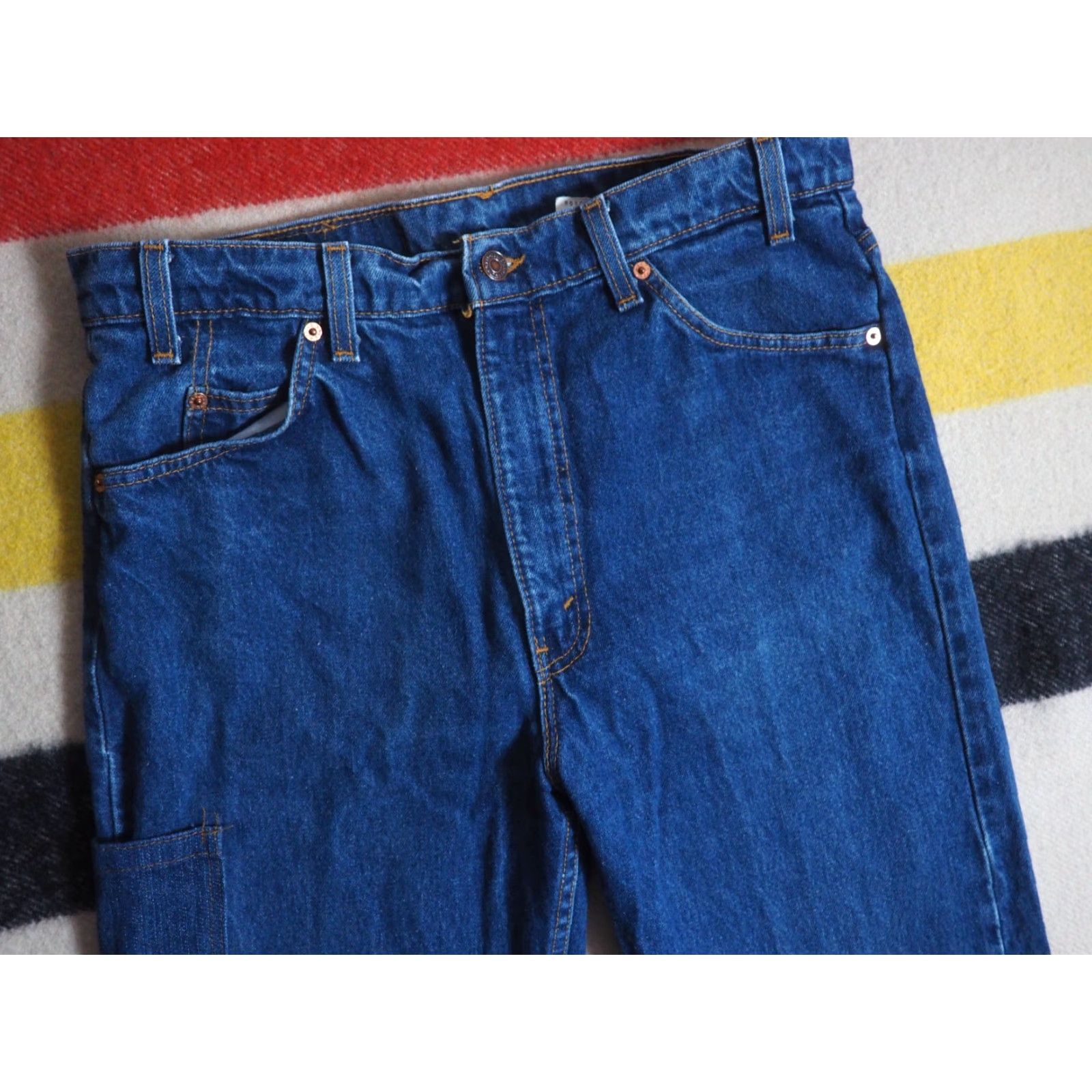 Levi's VTG Levi's 505 Jeans Dark Blue Wash Denim Pants Mens 34x32 Rockabilly Casual Jeans USA 1990s Size US 34 / EU 50 - 4 Thumbnail