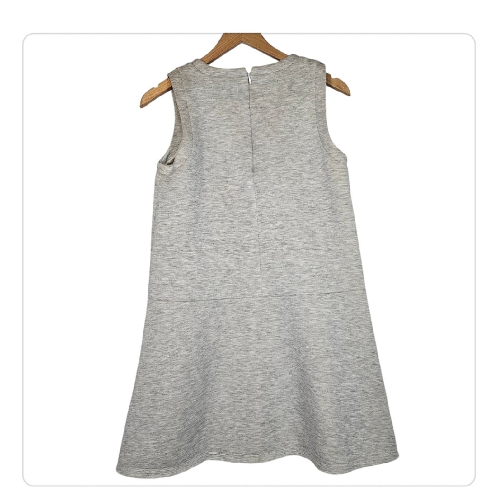 Madewell Madewell The Anytime Scuba Dress Sleeveless Heather Gray Size M / US 6-8 / IT 42-44 - 2 Thumbnail
