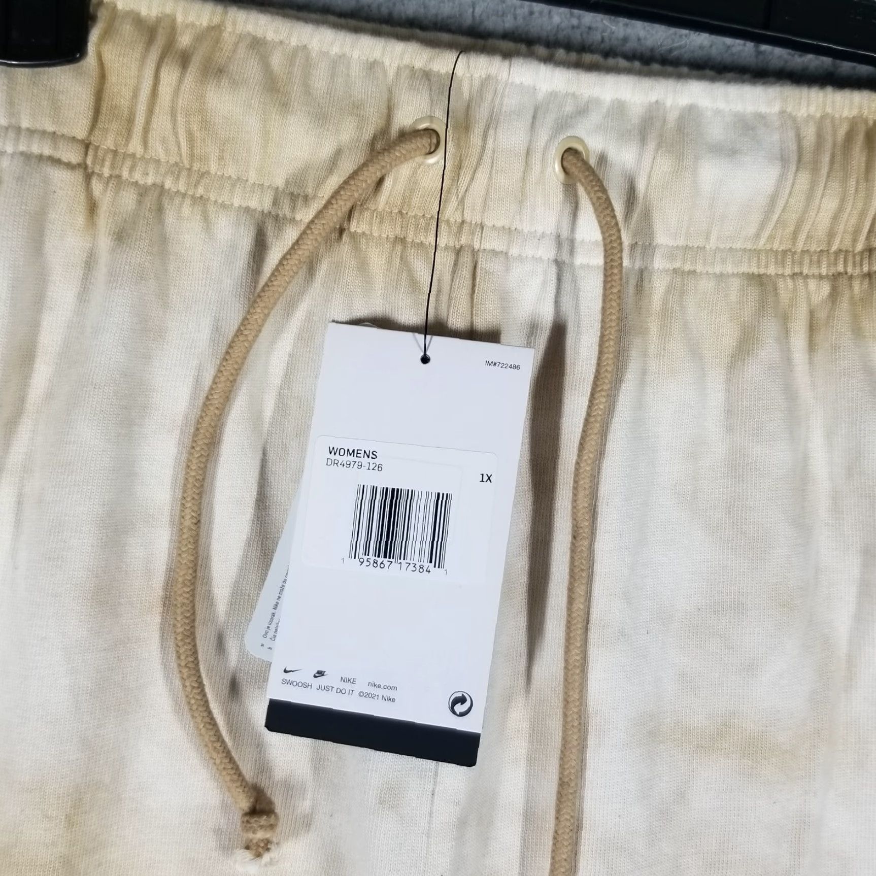 Nike Nike Women's Joggers 1X Tapered Tye Dye Sweatpants Activewear Casual Yellow Size 40" / US 18 - 4 Thumbnail
