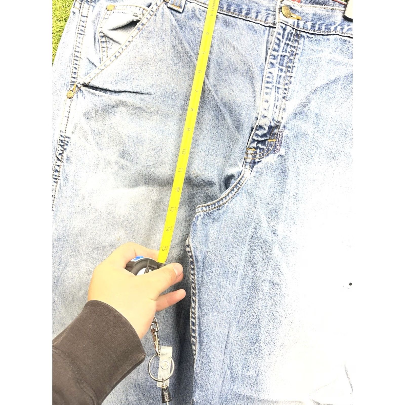 Chaps VINTAGE Chaps Carpenter Jeans Mens 38x30 Denim 5-Pocket Relaxed Waist 38 Blue Grunge Skater Wide Leg Jeans Mens Size US 38 / EU 54 - 6 Thumbnail