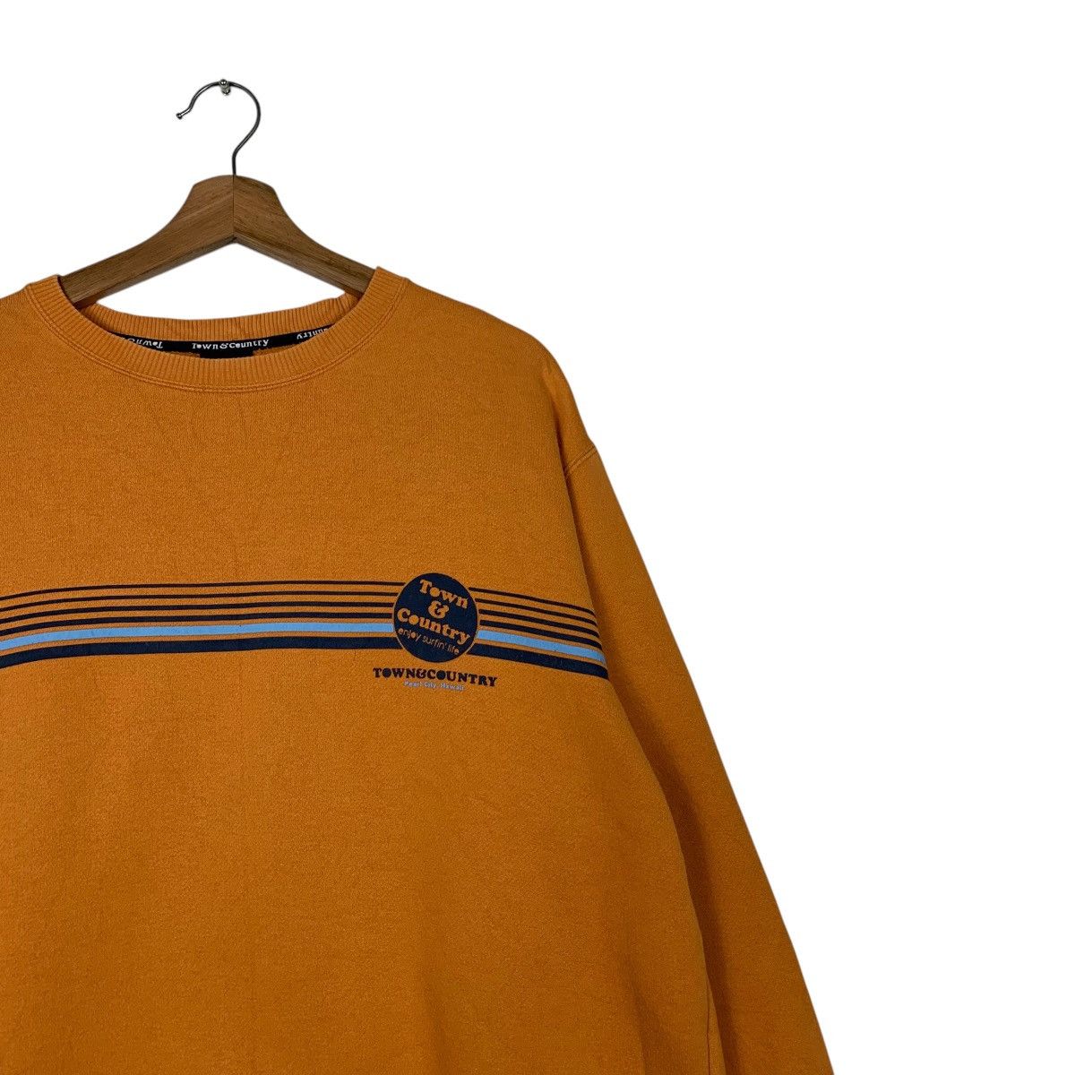 Japanese Brand TOWN & COUNTRY Enjoy Surfin Life Sweatshirt #2394-C107 Size US M / EU 48-50 / 2 - 8 Thumbnail