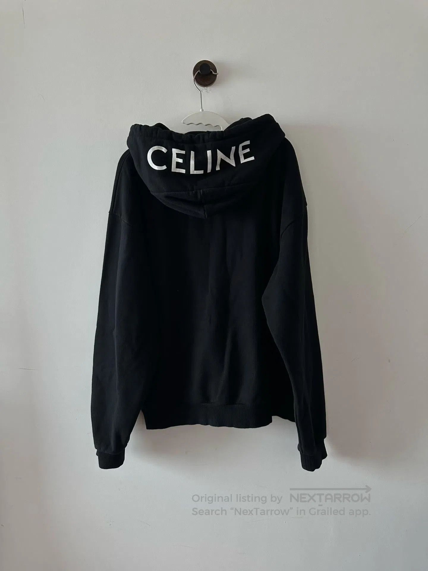 Celine CELINE Zip-up Hoodie with Hat Logo| Size US XL / EU 56 / 4 - 2 Thumbnail