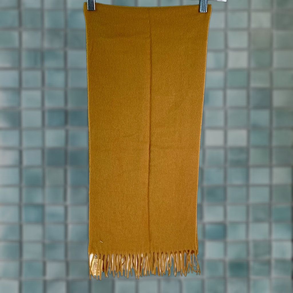 Vintage Cashmoor Womens Scarf Shawl/Wrap 11x50 Brown Acrylic Fringe NWT 100% Acrylic Warmers Gift? Size ONE SIZE - 1 Thumbnail