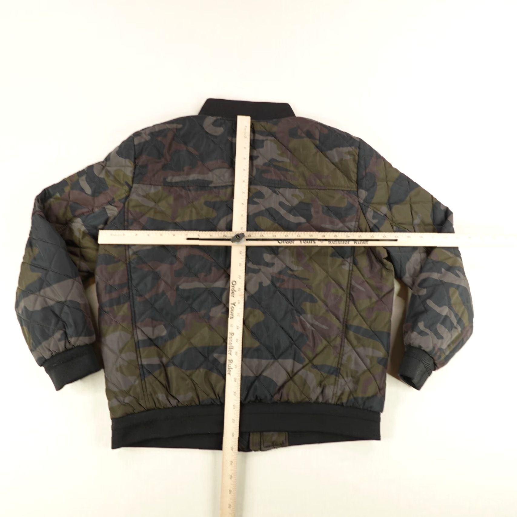 Calvin Klein Calvin Klein Jacket Men Large Green Brown Camo Quilted Puffer Bomber Coat Zip Up Size US L / EU 52-54 / 3 - 7 Thumbnail