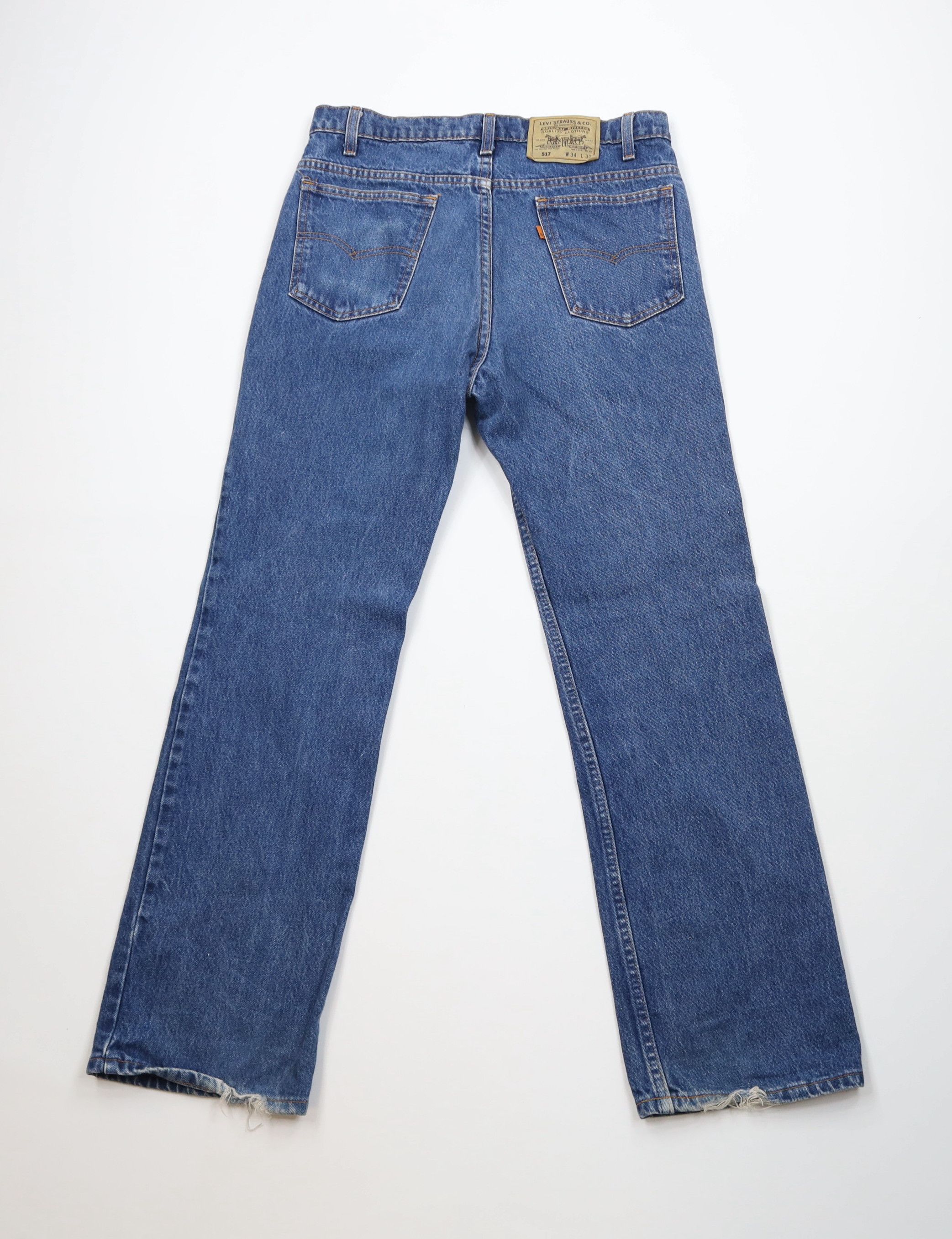Levi's Vintage 90s Levis 517 Orange Tab Wide Leg Bootcut Jeans USA Size US 34 / EU 50 - 11 Thumbnail