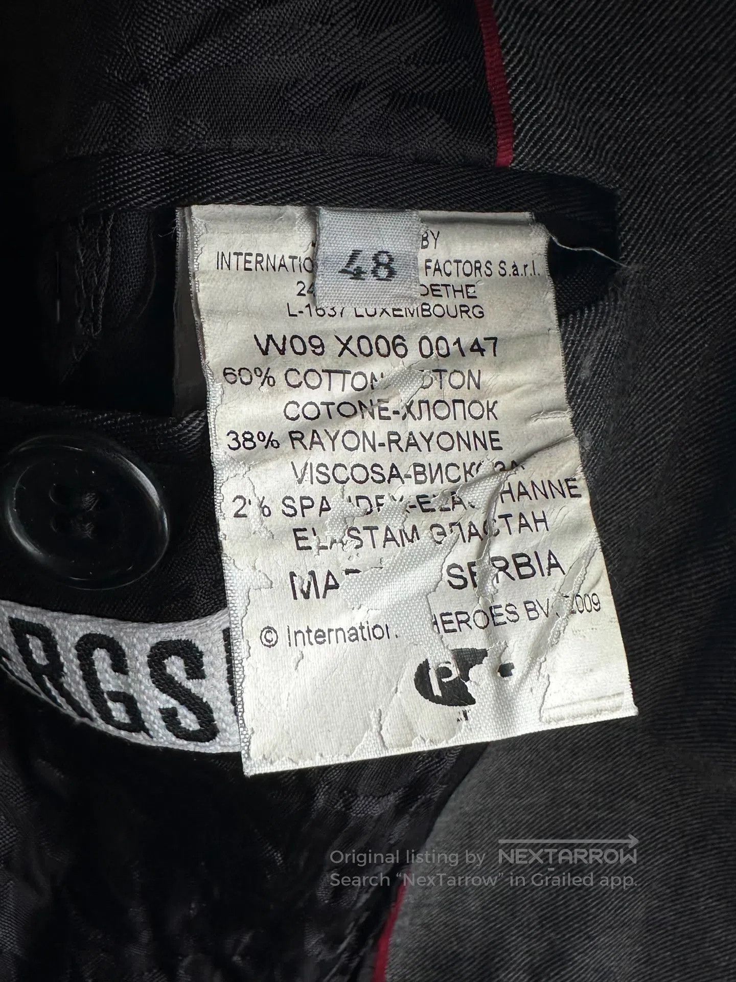 Dirk Bikkembergs BIKKEMBERGS Original-color buttoned suit jacket| Size 48R - 5 Thumbnail