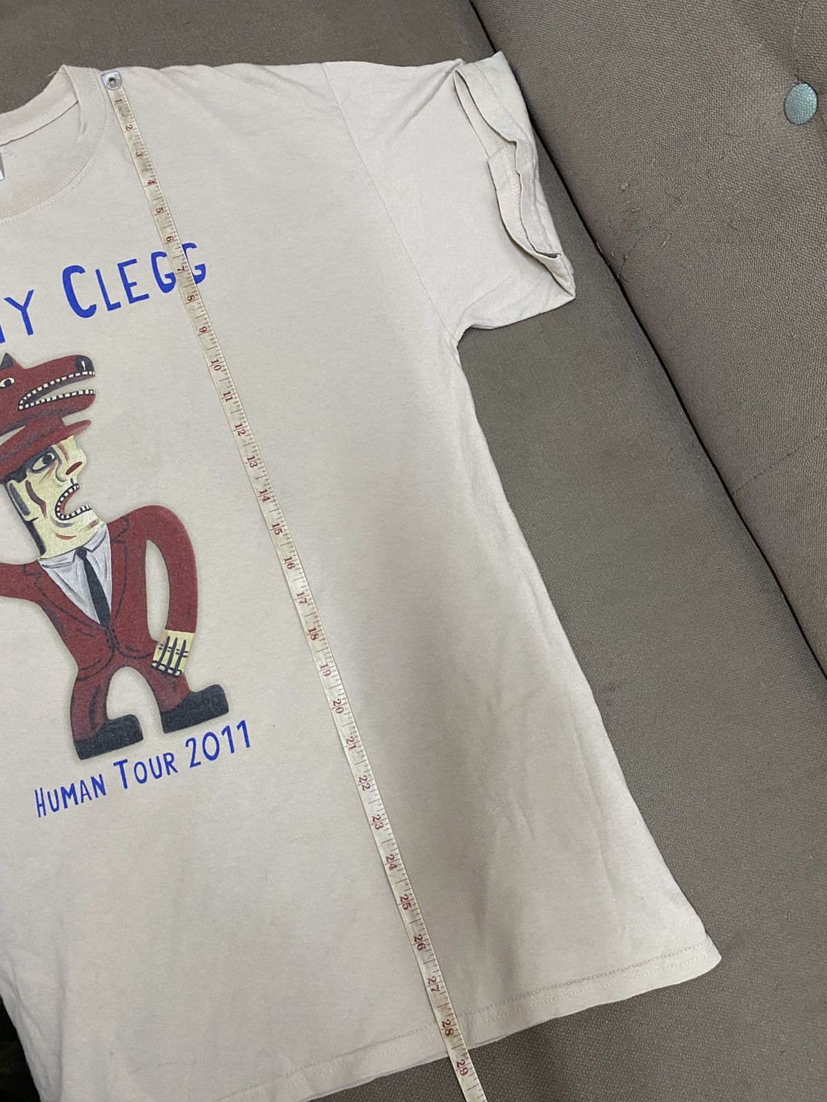 Band Tees VINTAGE JOHNNY CLEGG HUMAN TOUR 2011 Size US L / EU 52-54 / 3 - 9 Thumbnail