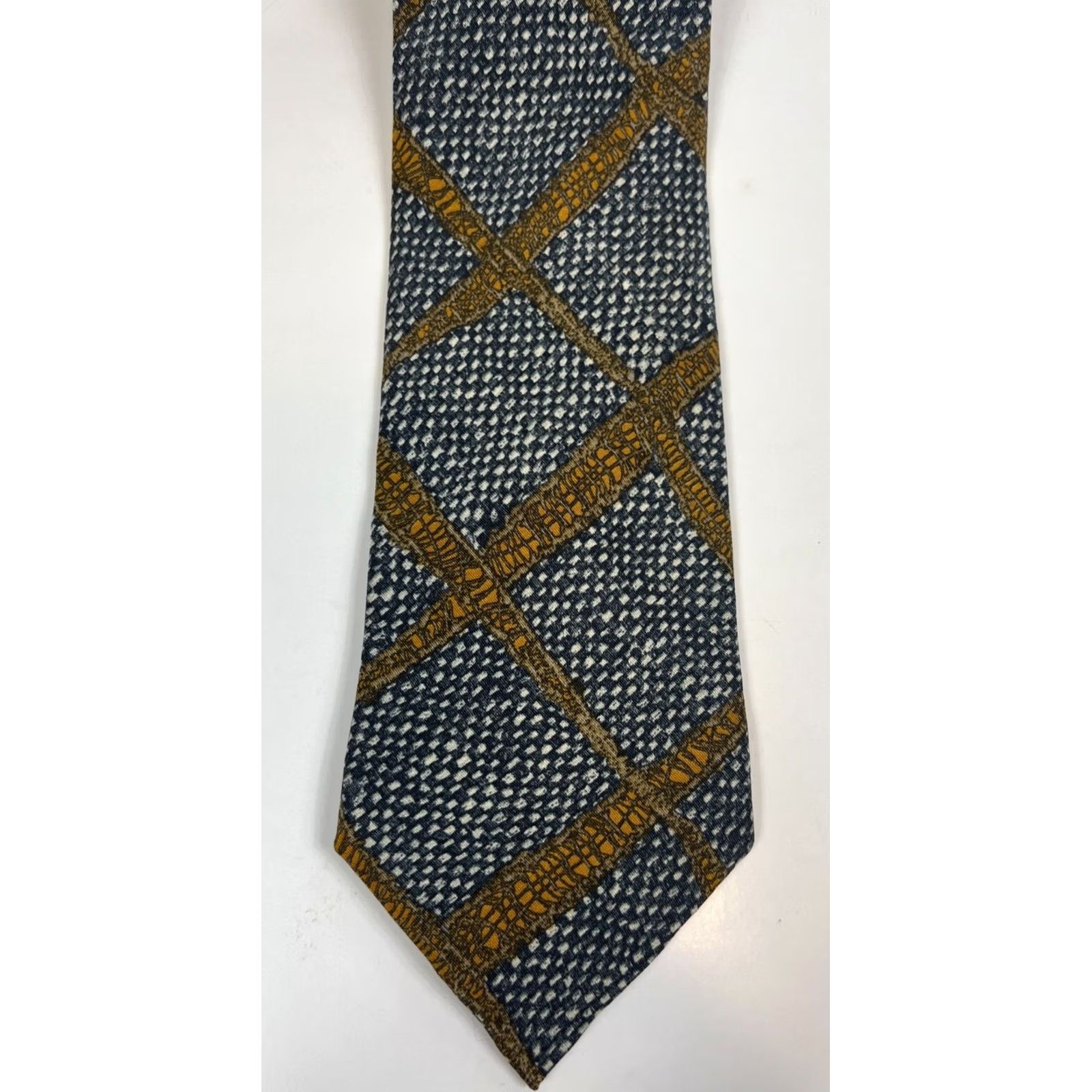 Ermenegildo Zegna Ermenegildo Zegna Silk Tie Geometric Made in Italy Men Tie 57"-60" Wide Multicolor Top Designer Pattern Geometric Mens Silk Tie Size ONE SIZE - 6 Thumbnail