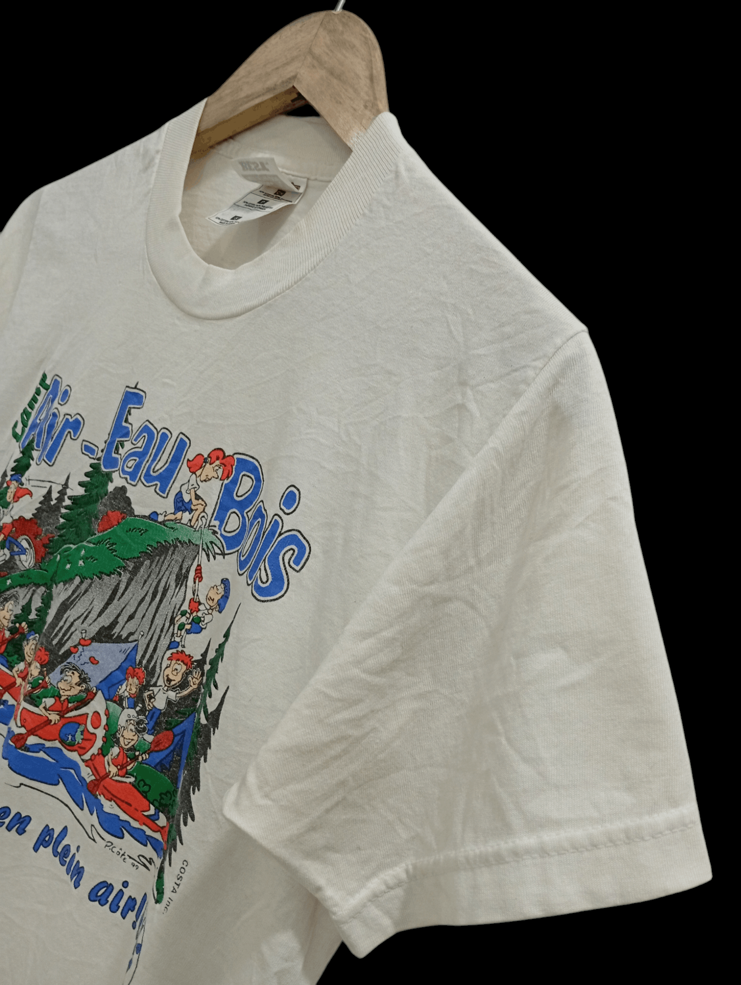 Fruit Of The Loom × Vintage 🔥🔥Vintage 90s Camp Air - Eau Bois T-Shirt Size US S / EU 44-46 / 1 - 10 Thumbnail