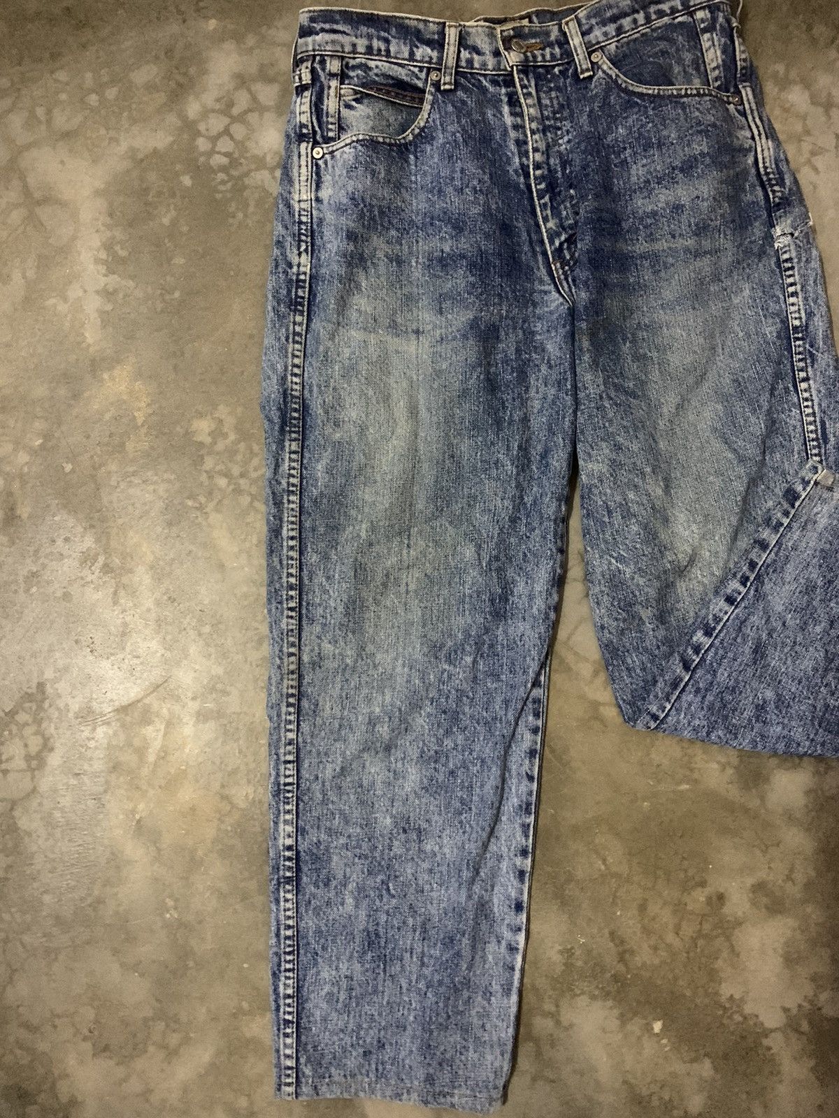 Japanese Brand × Levi's × Levi's Vintage Clothing Vintage Levis Acid Wash Denim Jeans Size US 33 - 3 Thumbnail