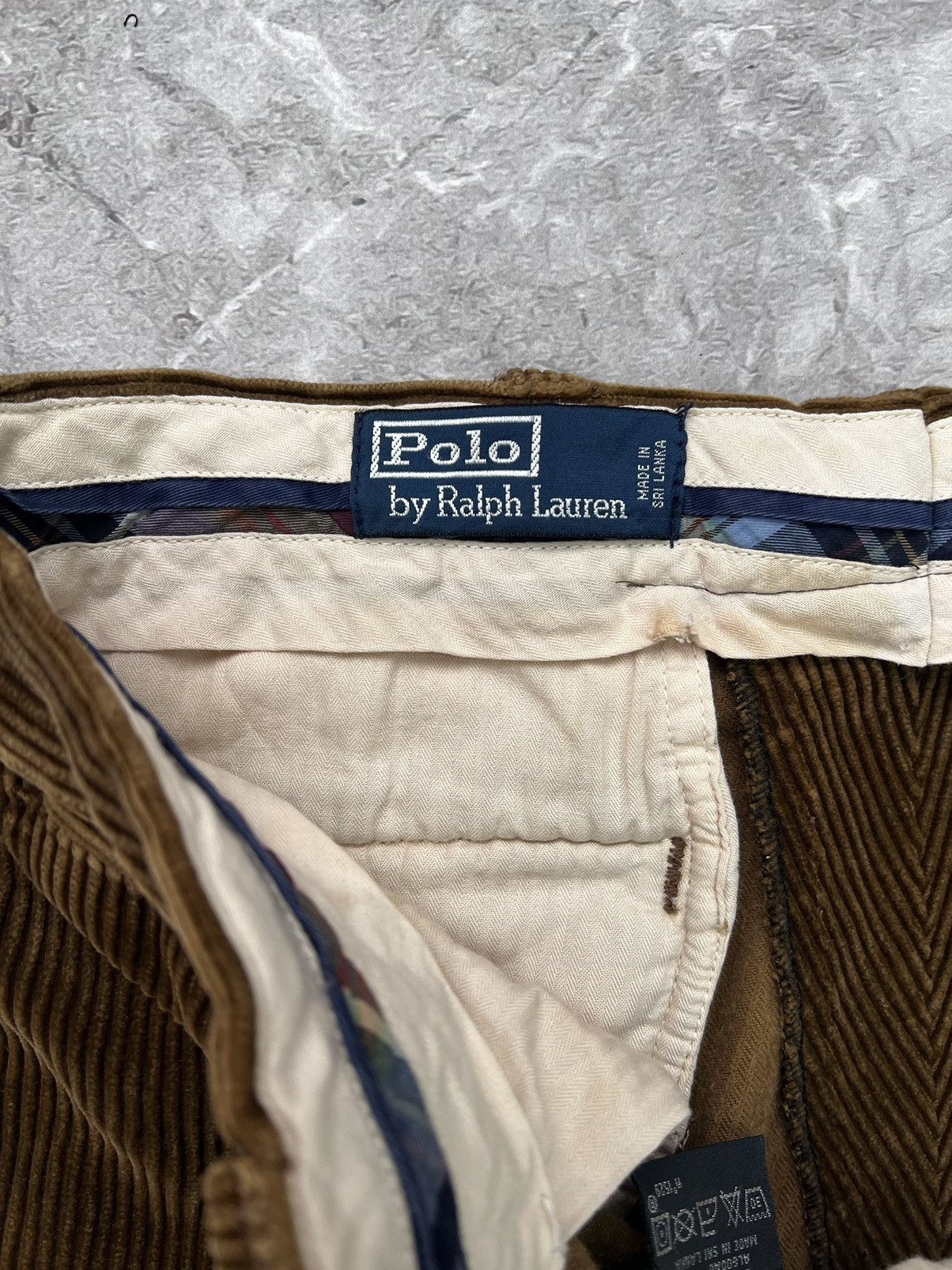 Polo Ralph Lauren × Vintage Vintage Velvet Corduroy Polo Ralph Lauren Baggy Pants Size US 34 / EU 50 - 7 Thumbnail